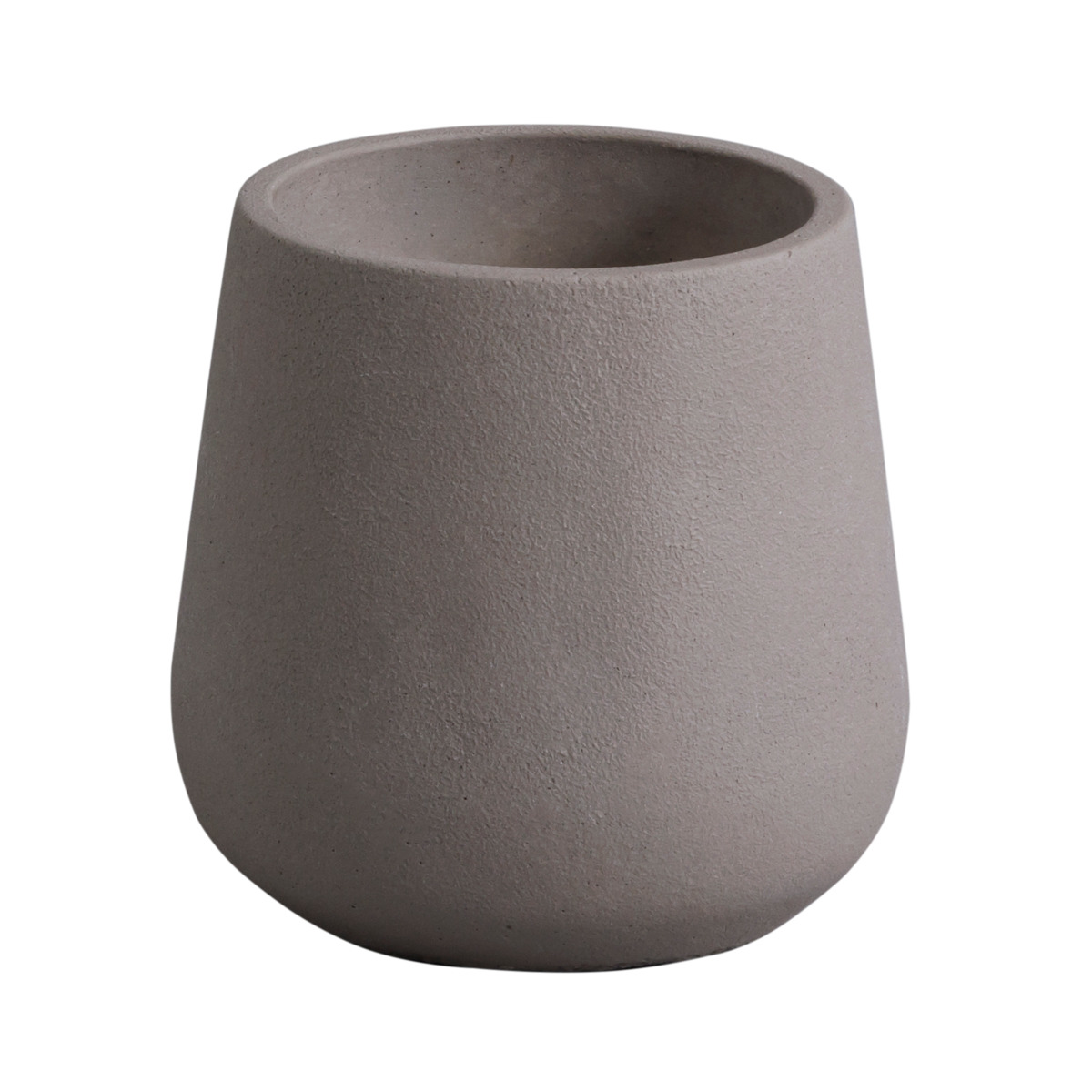 植木鉢 モノクローム エッグポット L ( ポット プラントポット セメントポット 鉢 穴あき プランター セメント スタンド 置く 植物 観葉植物 多肉 サボテン 園芸 直植え ガーデニング エクステリア ) 【グレー】 グレー