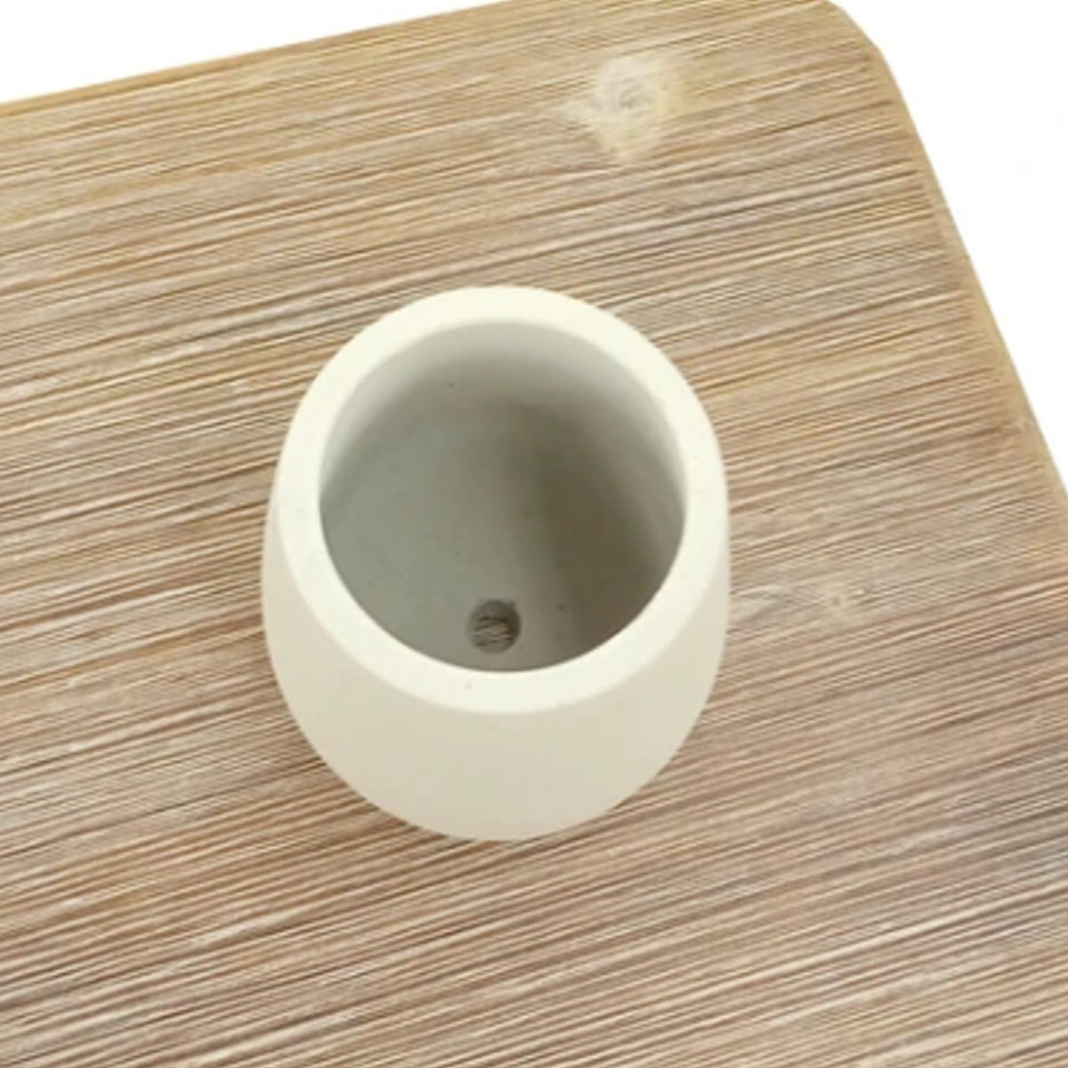 植木鉢 モノクローム エッグポット L ( ポット プラントポット セメントポット 鉢 穴あき プランター セメント スタンド 置く 植物 観葉植物 多肉 サボテン 園芸 直植え ガーデニング エクステリア ) 【グレー】 グレー