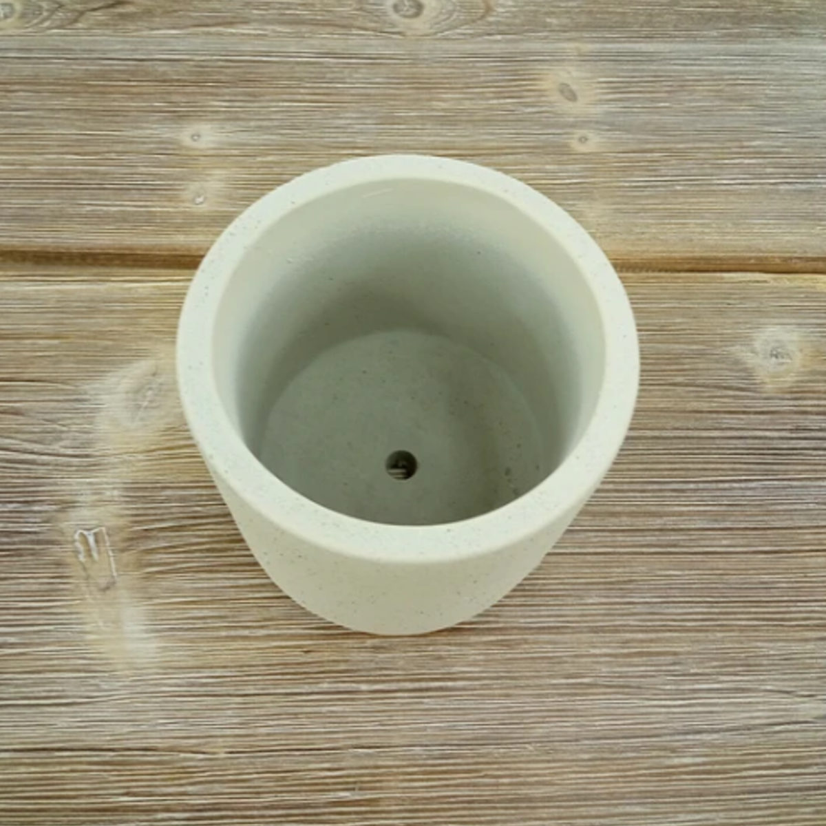 植木鉢 モノクローム ポット S ( プラントポット セメントポット 鉢 穴あき 多肉植物 セメント スタンド 置く 植物 観葉植物 多肉 サボテン 園芸 直植え ガーデニング エクステリア ) 【グレー】 グレー