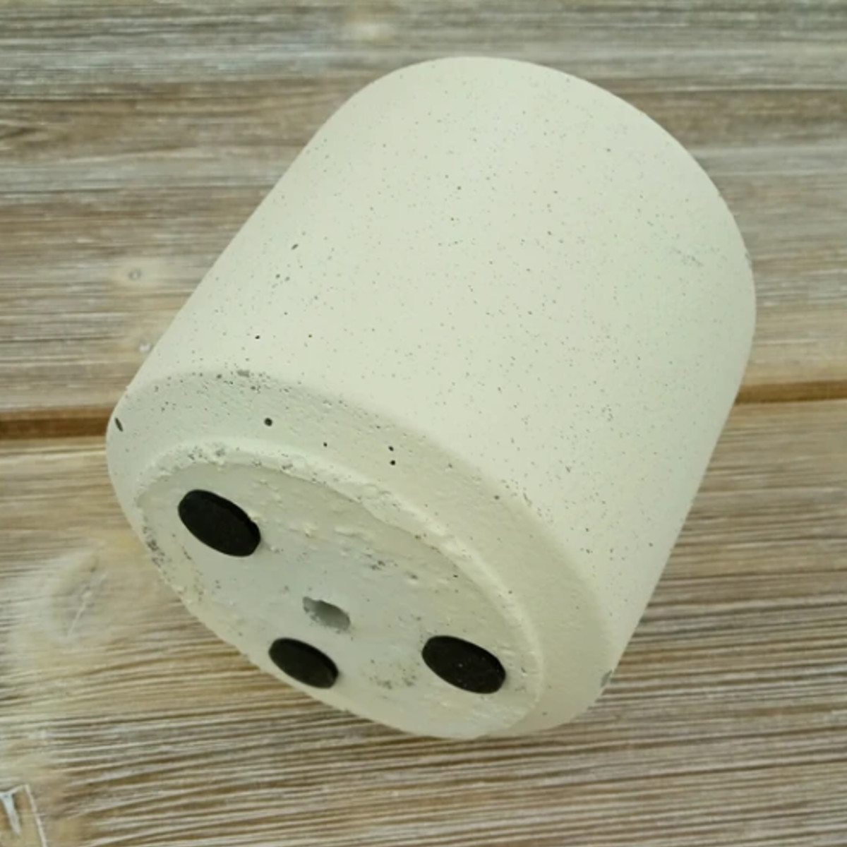 植木鉢 モノクローム ポット S ( プラントポット セメントポット 鉢 穴あき 多肉植物 セメント スタンド 置く 植物 観葉植物 多肉 サボテン 園芸 直植え ガーデニング エクステリア ) 【グレー】 グレー