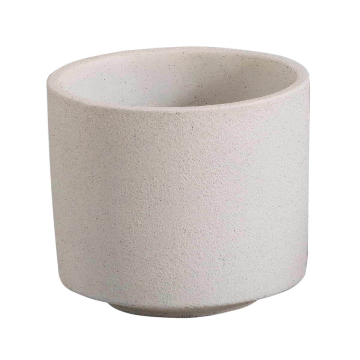 植木鉢 モノクローム ポット M ( プラントポット セメントポット 鉢 穴あき 多肉植物 セメント スタンド 置く 植物 観葉植物 多肉 サボテン 園芸 直植え ガーデニング エクステリア ) 【ホワイト】 ホワイト