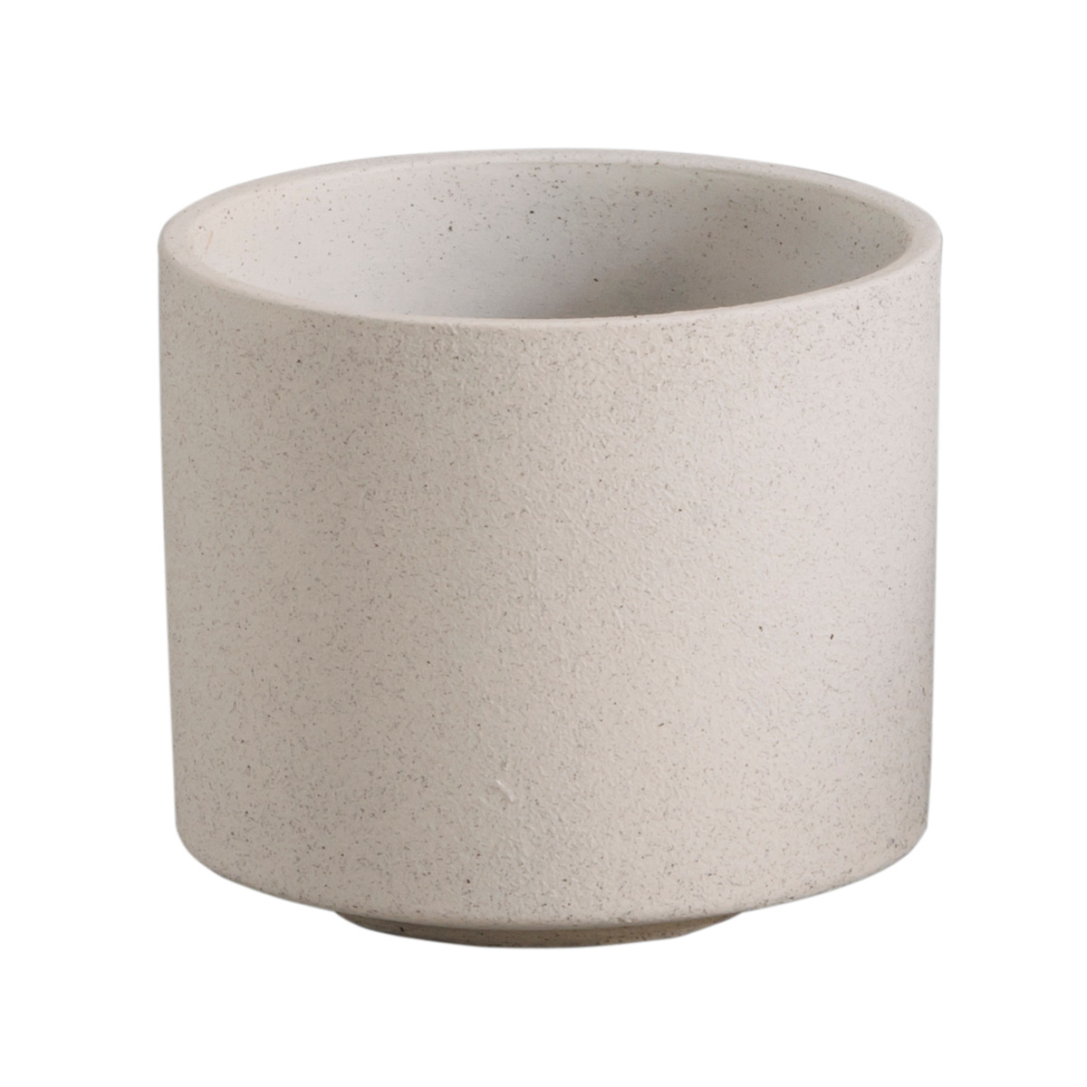 植木鉢 モノクローム ポット L ( プラントポット セメントポット 鉢 穴あき プランター セメント スタンド 置く 植物 観葉植物 多肉 サボテン 園芸 直植え ガーデニング エクステリア ) 【グレー】 グレー