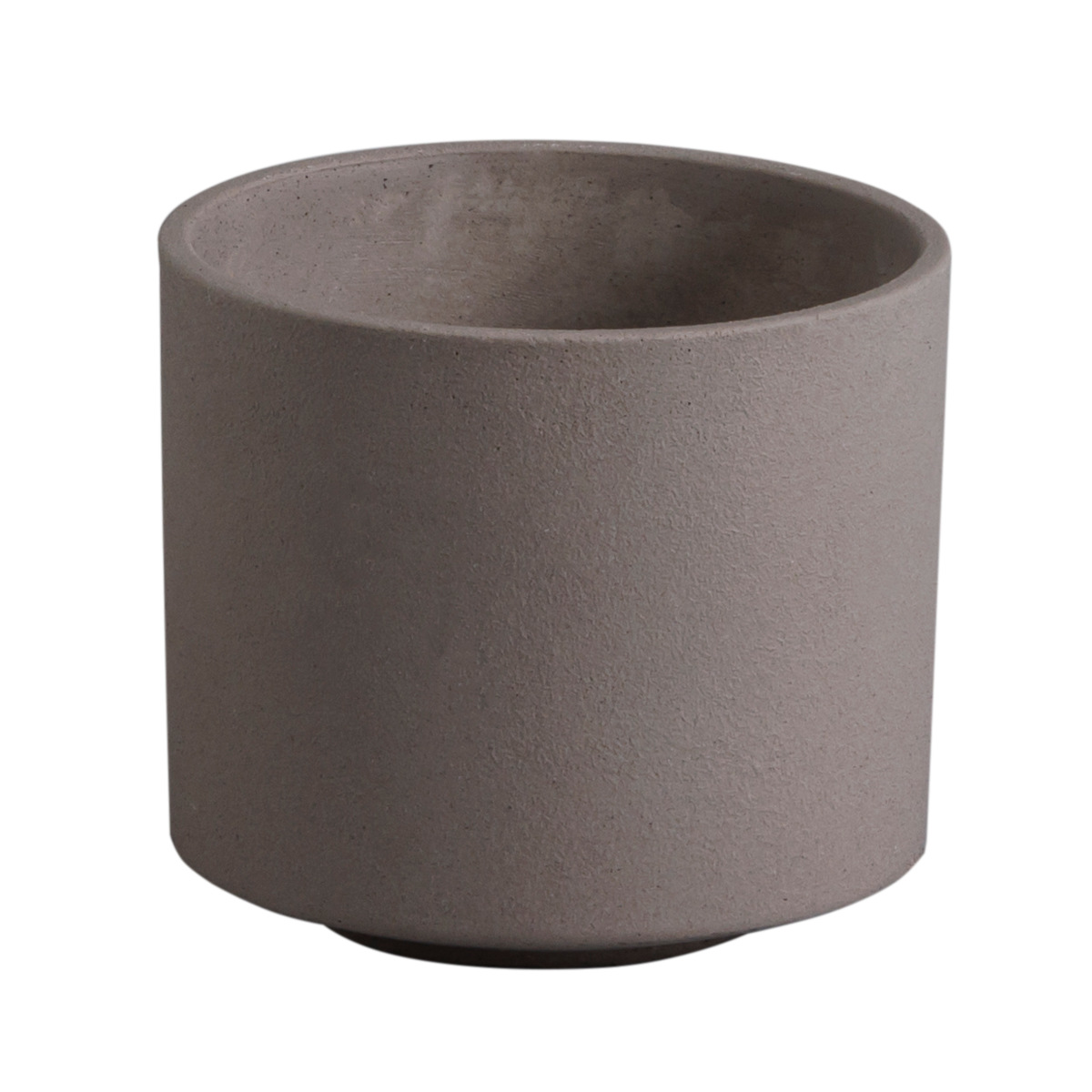 植木鉢 モノクローム ポット L ( プラントポット セメントポット 鉢 穴あき プランター セメント スタンド 置く 植物 観葉植物 多肉 サボテン 園芸 直植え ガーデニング エクステリア ) 【グレー】 グレー