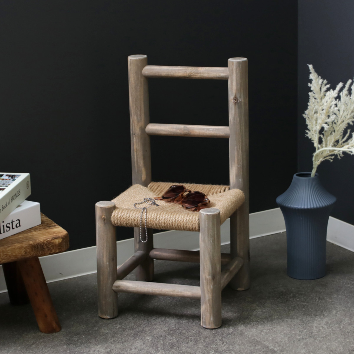 スタンド 花台 ルオリ チェア ( プランター台 フラワーラック 飾り台 プランターラック フラワー 木 椅子 室内 飾る 台 脚付き 置く 植物 観葉植物 花 園芸 インテリア ディスプレイ 木製 ) 【ナチュラル】 ナチュラル