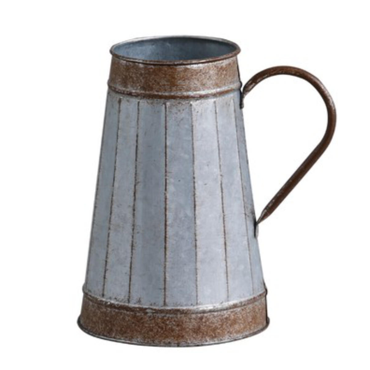 オーナメント ルアン ピッチャー ( 花瓶 花びん 植木鉢 プラントポット 植物用ポット 花器 ポット ブリキ ミルク缶 ブリキ鉢 アイアン 植物 花 ドライフラワー 観葉植物 園芸 インテリア 卓上 花資材 )