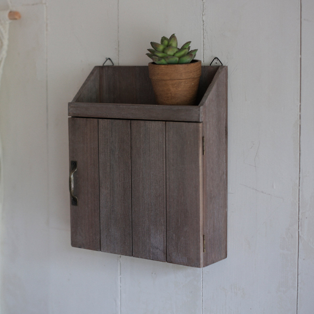 収納ボックス 壁掛け デタンデュ ウォールキーフック 木製 幅23×奥行9×高さ27.5cm ( キーボックス ウォールシェルフ キーフック 玄関収納 おしゃれ 鍵置き 鍵掛け 鍵収納 壁付け 鍵 収納 カギ フック 玄関 印鑑 はんこ ハンコ )