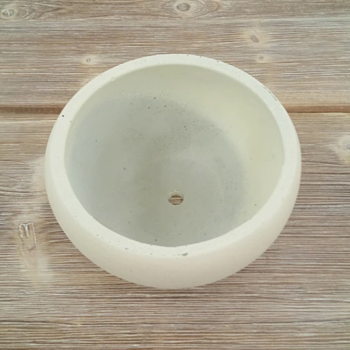 植木鉢 モノクローム ボールトレー S ( フラワーポット プラントポット プランターポット 鉢 鉢植え セメント セメントポット インテリア お花 フラワー 園芸用品 シンプル ) 【ホワイト】 ホワイト