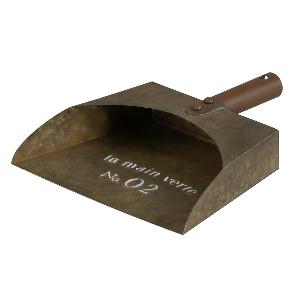 ちりとり オーナメント グランディール ダストパン ( ガーデニング雑貨 ディスプレイ ブリキ 置く おしゃれ オブジェ ヴィンテージ 園芸 エクステリア 雑貨 飾り アイアン ガーデンオーナメント 庭 ベランダ ガーデニング ) 【アイアン】 アイアン