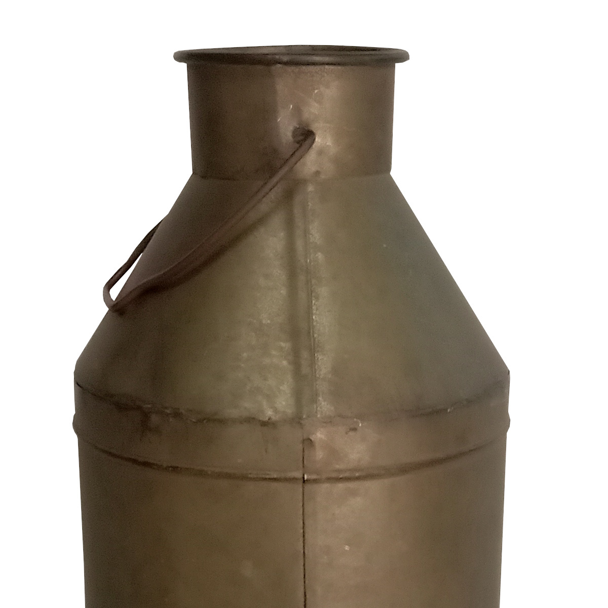 ミルクポット オーナメント グランディール L ( プランター 花瓶 花びん 植木鉢 プラントポット 植物用ポット 花器 ポット ブリキ ジョウロ ブリキ鉢 アイアン 植物 花 ドライフラワー 観葉植物 園芸 インテリア 卓上 ) 【アイアン】 アイアン