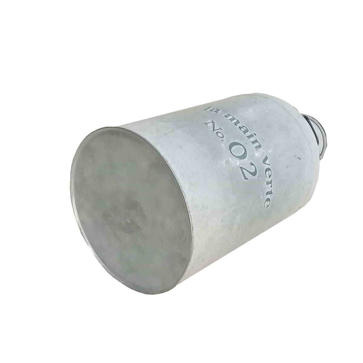 ミルクポット オーナメント グランディール L ( プランター 花瓶 花びん 植木鉢 プラントポット 植物用ポット 花器 ポット ブリキ ジョウロ ブリキ鉢 アイアン 植物 花 ドライフラワー 観葉植物 園芸 インテリア 卓上 ) 【アイアン】 アイアン