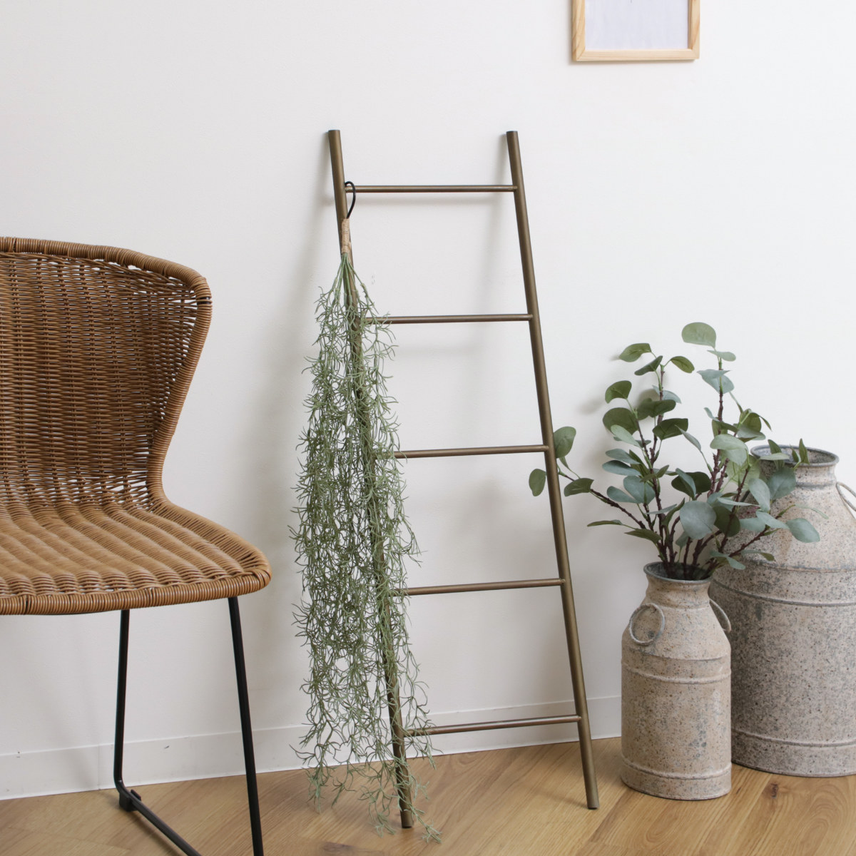 はしご オーナメント グランディール ラダー ( ガーデニング雑貨 ブリキ アイアン製 ディスプレイ 飾り オブジェ 園芸 エクステリア 雑貨 ガーデンオーナメント 庭 ベランダ ガーデニング インテリア おしゃれ ) 【アイアン】 アイアン