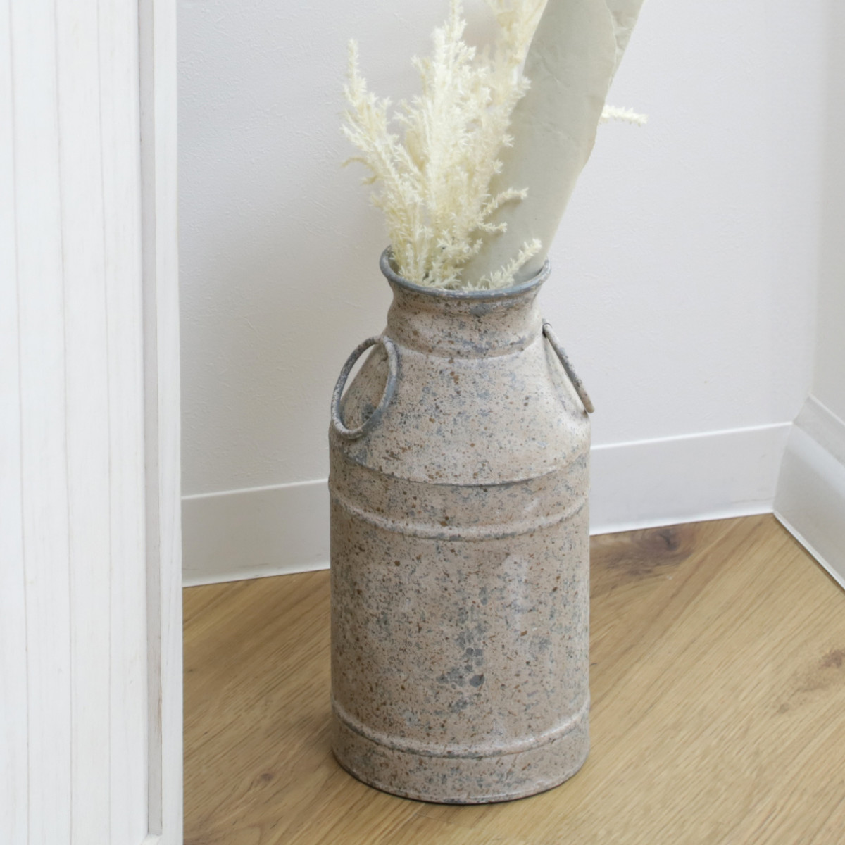 ガーデンオーナメント ファーマー ミルクカン S ( オーナメント 花瓶 花びん スワッグ 収納 花器 ポット アイアン ミルク缶 鉄製 植物 花 ドライフラワー 観葉植物 園芸 インテリア 卓上 花資材 ディスプレイ )