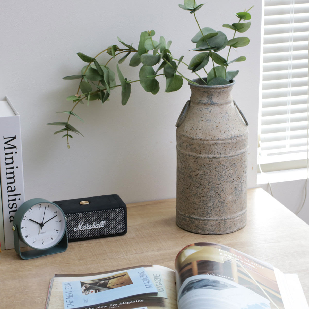 ガーデンオーナメント ファーマー ミルクカン S ( オーナメント 花瓶 花びん スワッグ 収納 花器 ポット アイアン ミルク缶 鉄製 植物 花 ドライフラワー 観葉植物 園芸 インテリア 卓上 花資材 ディスプレイ )