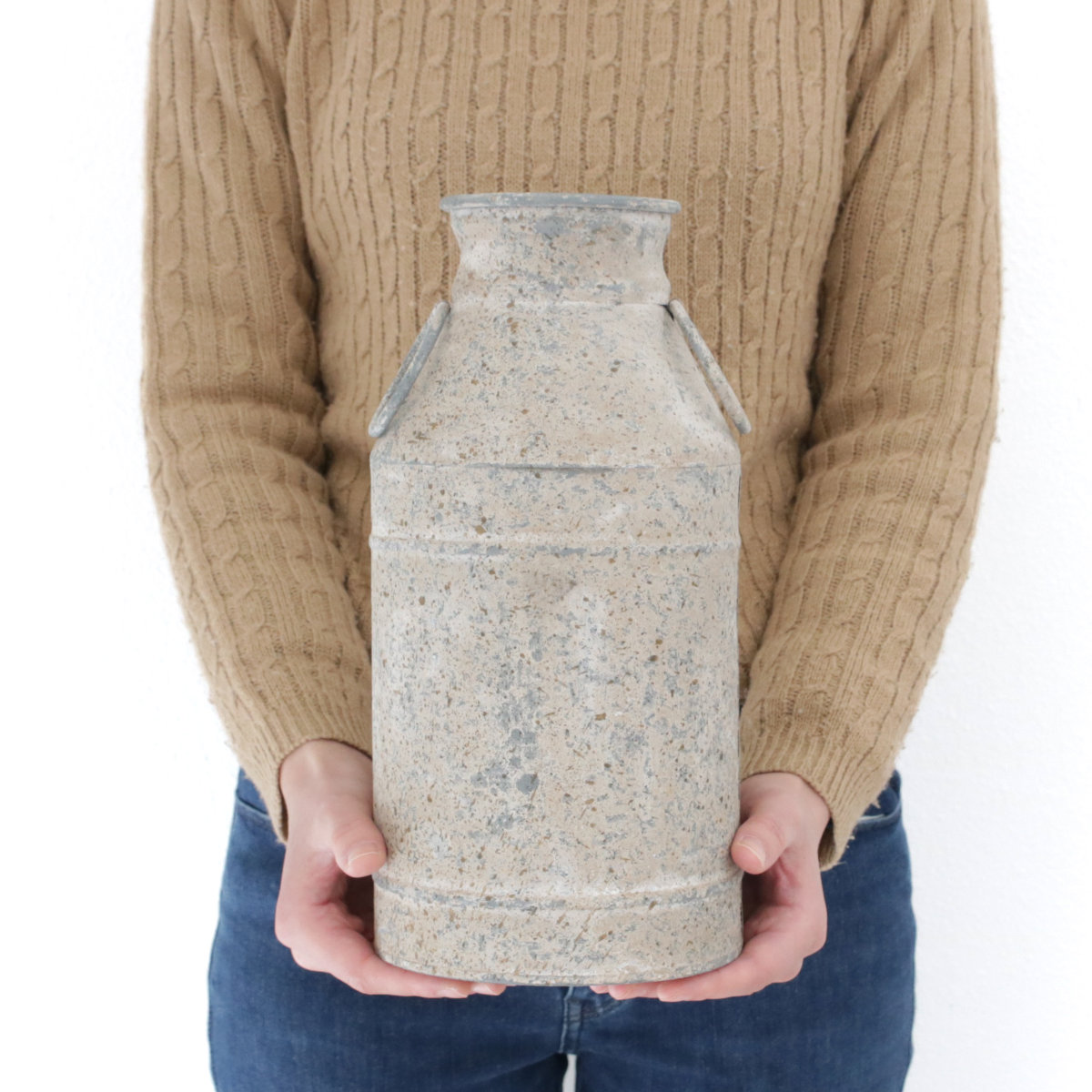 ガーデンオーナメント ファーマー ミルクカン S ( オーナメント 花瓶 花びん スワッグ 収納 花器 ポット アイアン ミルク缶 鉄製 植物 花 ドライフラワー 観葉植物 園芸 インテリア 卓上 花資材 ディスプレイ )