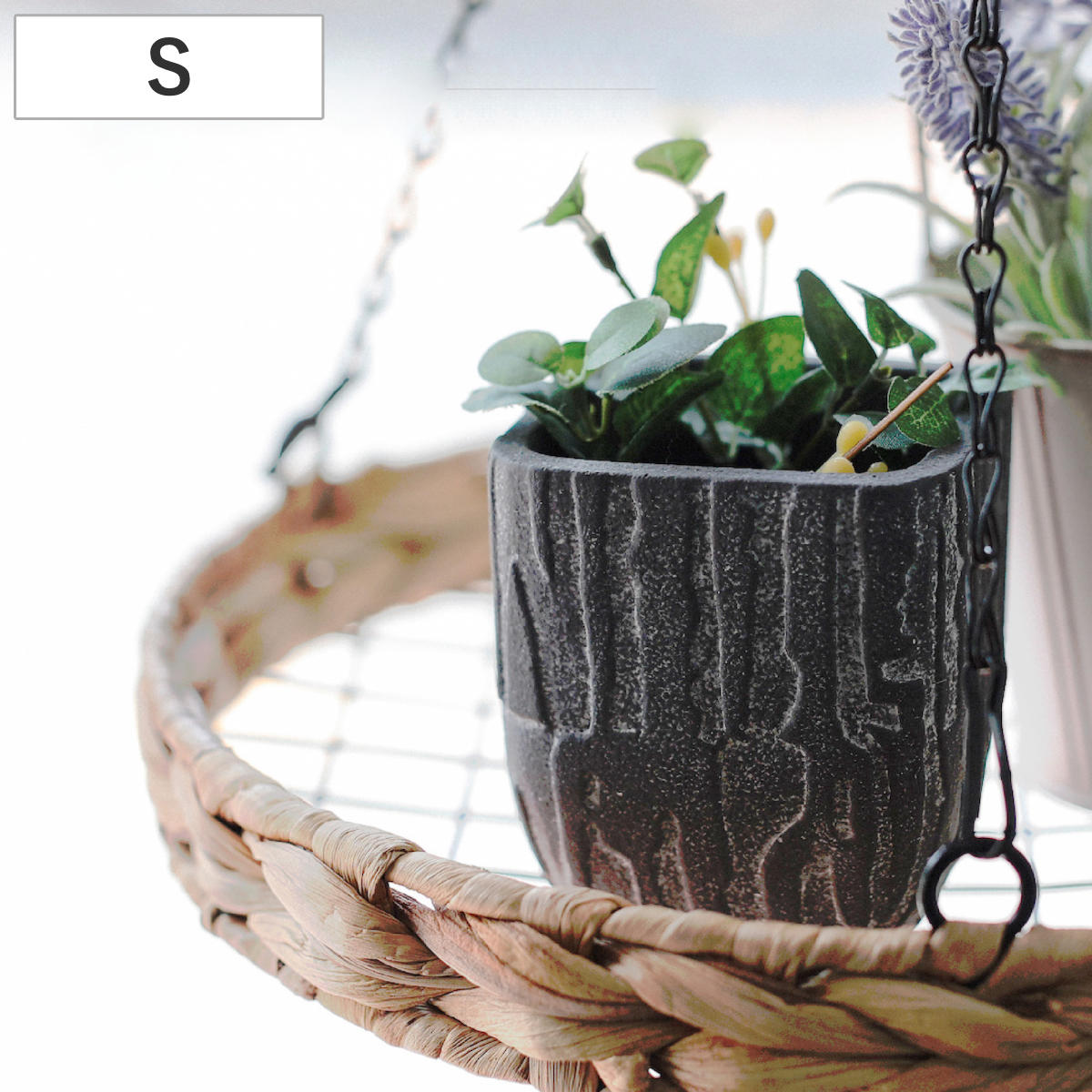 植木鉢 トロン スクエアポット S （ プラントポット プランターポット 鉢 鉢植え セメント ポット 穴あり 水抜き穴 インテリア 植え替え おしゃれ 観葉植物 多肉植物 サボテン 園芸 ）