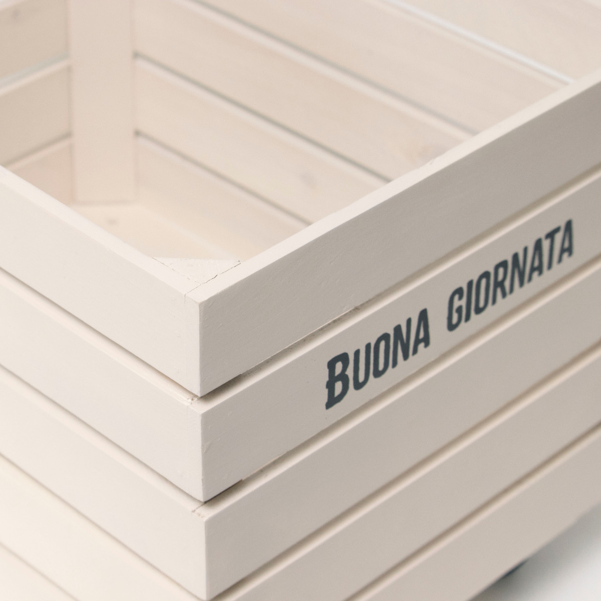 収納ボックス ボナブル コンテナカート ガーデニング ( 収納 ボックス 収納ケース 木箱 ケース 花台 木製 プランターカバー 植木鉢カバー 小物入れ 小物ケース 植木鉢 プランター カバー おしゃれ 天然木 ) 【ホワイト】 ホワイト