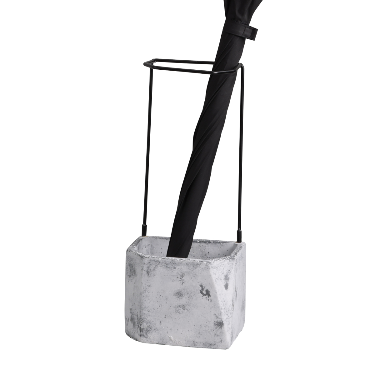 傘立て ヘクス アンブレラスタンド コンパクト （ 玄関収納 アイアン セメント スリム 傘 収納 シンプル ブラック おしゃれ 玄関 シューズクローク インテリア 雑貨 土間 土間収納 インダストリアルデザイン ）