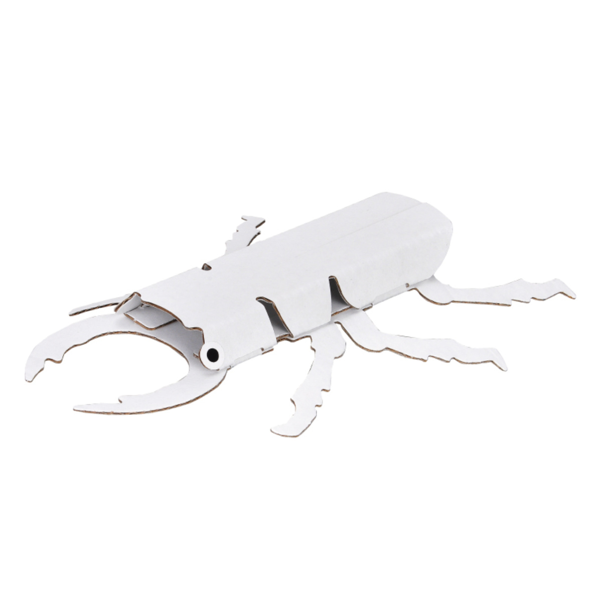 工作キット ダンボール製 hacomo eggシリーズ 昆虫のたまご ( ダンボール 段ボール 昆虫 おもちゃ ペーパークラフト 工作 子ども キッズ 組み立て 手作り キット 組立 作る 簡単 リサイクル エコ お絵描き 色塗り 立体的 本格的 )