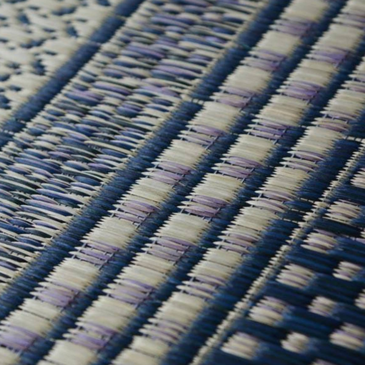 ラグ い草ラグ 191×191cm 日本製 滑り止め 約2畳 薄手 ござ 裏貼り エルモード ブルー ( い草マット マット ラグマット い草 カーペット じゅうたん ゴザ 畳マット いぐさ 軽量 夏用 おしゃれ 国産 ) 【ブラウン】 ブラウン