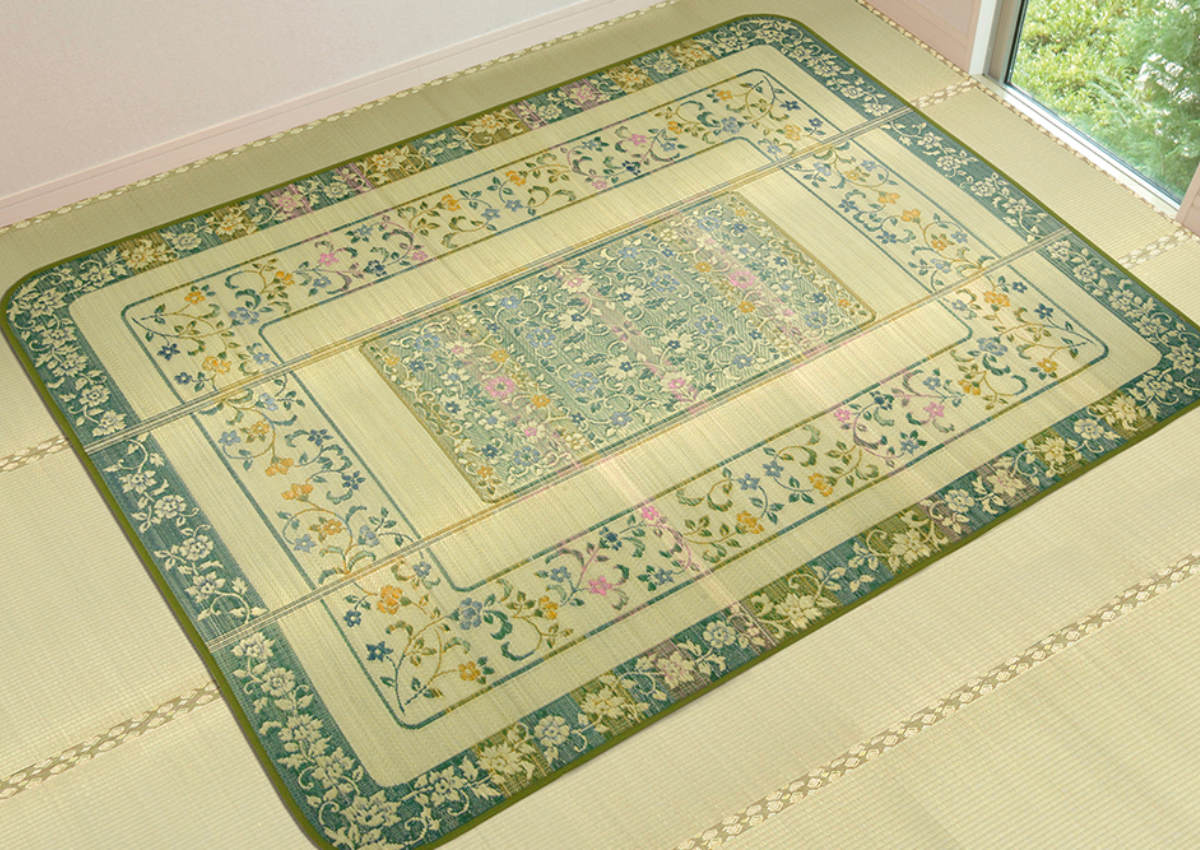 畳 い草ラグ エンペラー 250×350 5.5畳 滑り止め有り い草 畳マット ( ラグ マット 上敷き フローリング畳 置き畳 い草マット い草カーペット フロア畳 防音 和風 敷物 湿気対策 )