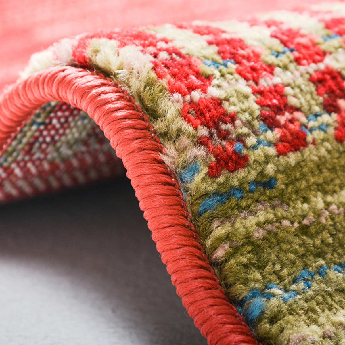 玄関マット トルコ製ウィルトンラグ RAKKAS トワル 60×90cm ( エントランスマット 玄関ラグ マット 絨毯 やわらか おしゃれ 長方形 床暖房 室内 エントランス 玄関 折りたためる ウィルトン織り )