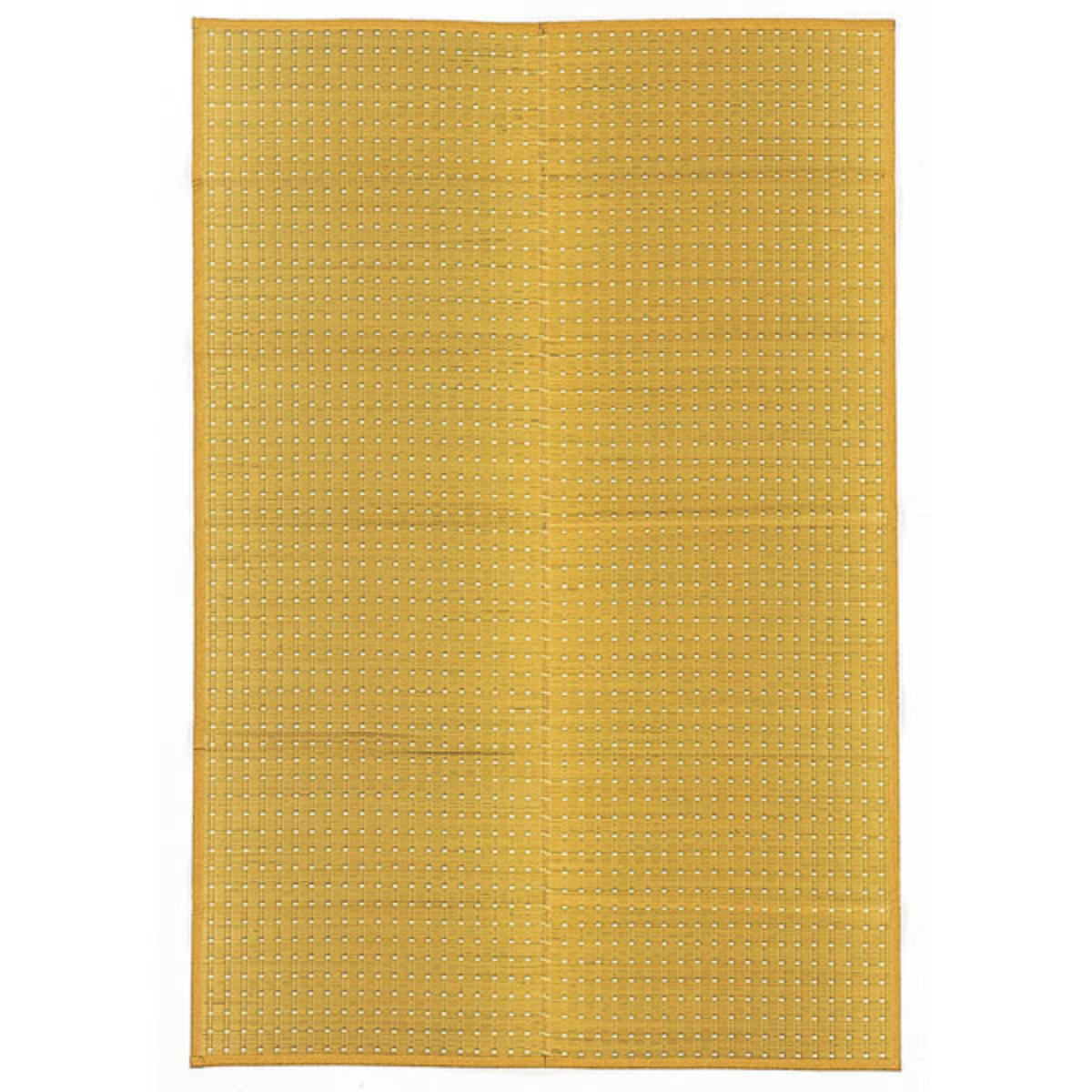 ござ い草 江戸間2畳 国産花ござ 吉兆 ベージュ ( ラグ マット 茣蓙 い草ラグ 上敷き ラグマット 和風 敷物 国産 二畳 畳マット 和室 イグサ 掛川織 藺草 和室敷物 夏用マット 和風ラグ ) 【ナチュラル】 ナチュラル