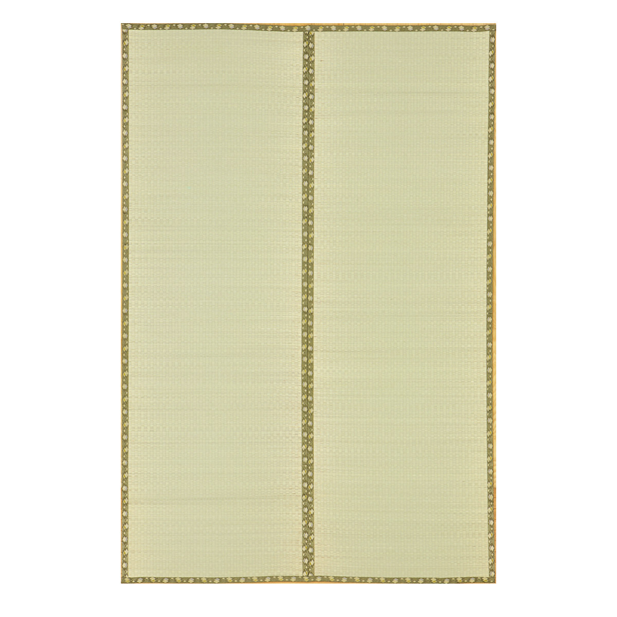 い草上敷き 国産 本間3畳 琥珀 ( い草 マット 上敷き い草ラグ 敷物 三畳 畳マット 和室 イグサ 引目織 藺草 和室敷物 ラグ 夏用マット 3帖 )