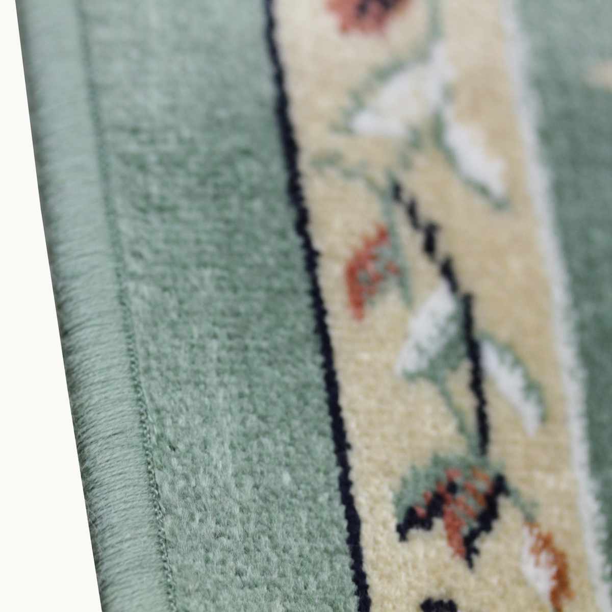 ラグ 195×195cm ラグマット ベルギー製モケットラグ ロイヤルパレス アムール ( ラグマット カーペット じゅうたん 絨毯 敷物 マット おしゃれ ウィルトン織 長方形 薄手 ホットカーペット 床暖房 対応 約2畳 ) 【グリーン】 グリーン