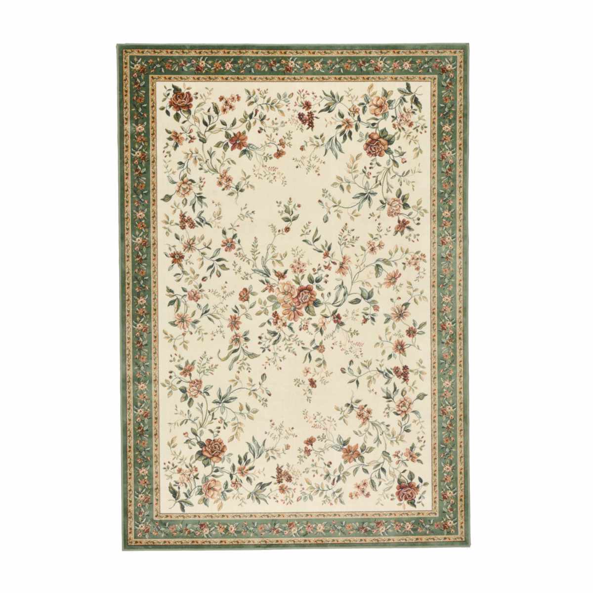 ラグ 195×195cm ラグマット ベルギー製モケットラグ ロイヤルパレス アムール ( ラグマット カーペット じゅうたん 絨毯 敷物 マット おしゃれ ウィルトン織 長方形 薄手 ホットカーペット 床暖房 対応 約2畳 ) 【グリーン】 グリーン