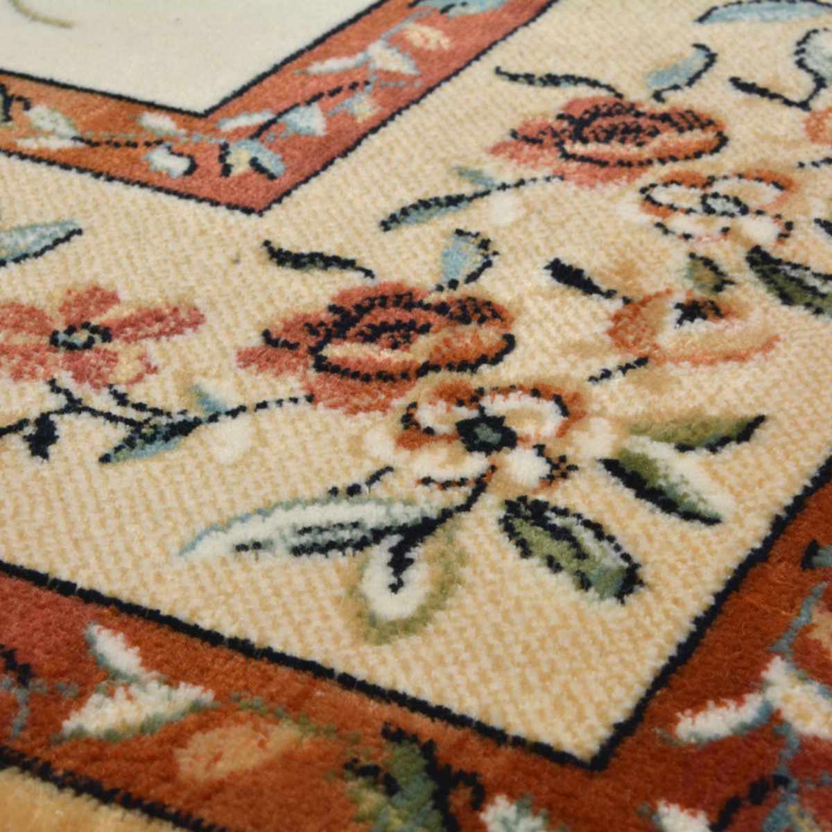 ラグ 195×195cm ラグマット ベルギー製モケットラグ ロイヤルパレス アムール ( ラグマット カーペット じゅうたん 絨毯 敷物 マット おしゃれ ウィルトン織 長方形 薄手 ホットカーペット 床暖房 対応 約2畳 ) 【グリーン】 グリーン