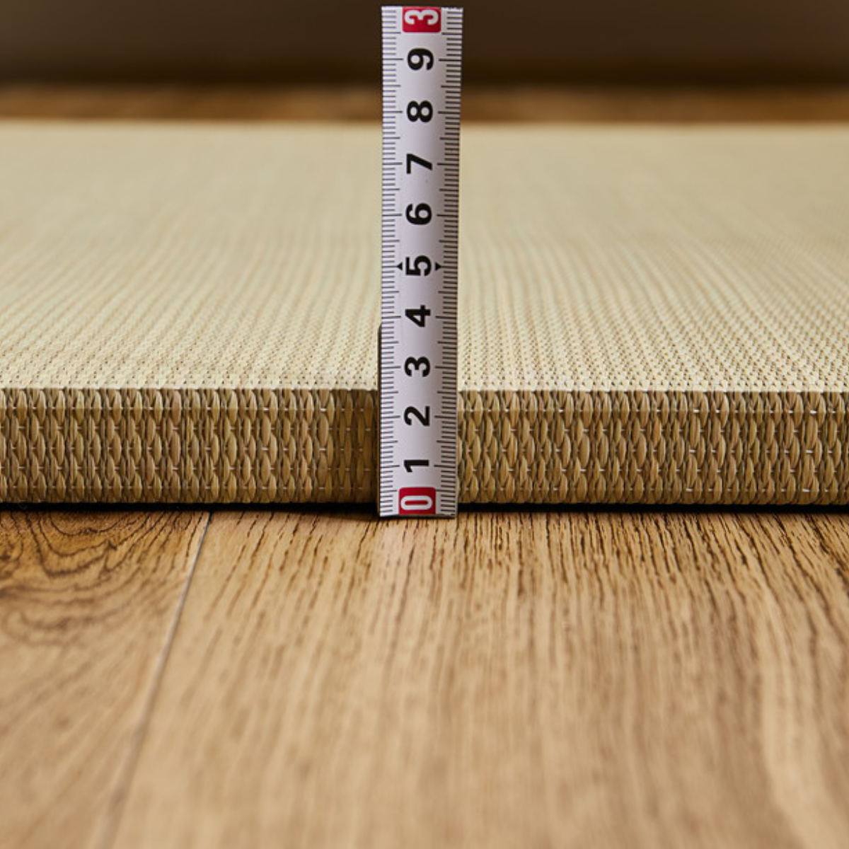 ユニット畳 置き畳 綾川 約82×82 滑り止め付き 12枚セット ブルー ( 畳マット 畳 ラグ マット い草 軽量 コンパクト 移動 楽々 簡単 設置 システム畳 フロア畳 フローリング畳 軽い フローリング 手軽 和室 洋室 厚み 滑り止め ) 【ブラウン】 ブラウン