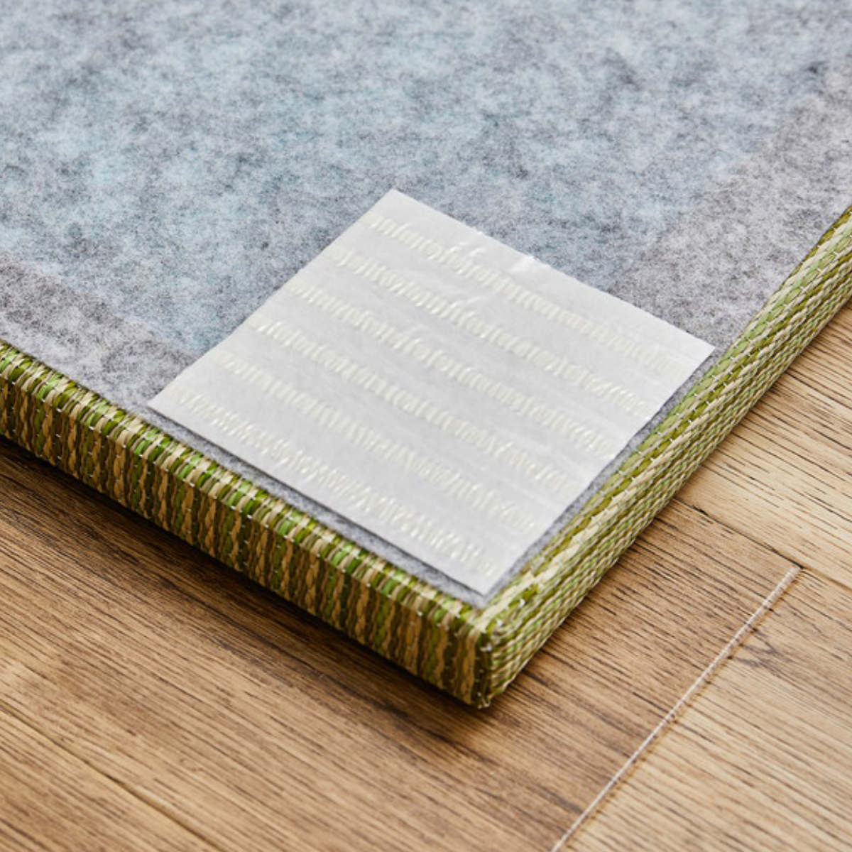 ユニット畳 置き畳 綾川 約82×82 滑り止め付き 12枚セット ブルー ( 畳マット 畳 ラグ マット い草 軽量 コンパクト 移動 楽々 簡単 設置 システム畳 フロア畳 フローリング畳 軽い フローリング 手軽 和室 洋室 厚み 滑り止め ) 【ブラウン】 ブラウン