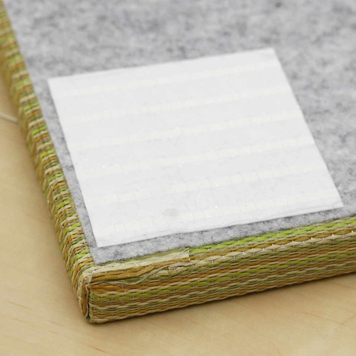 ユニット畳 置き畳 紗彩 約65×65 滑り止め付き 6枚セット ブラック ( 畳マット 畳 ラグ マット い草 軽量 コンパクト 移動 楽々 簡単 設置 システム畳 フロア畳 フローリング畳 軽い フローリング 手軽 和室 洋室 厚み 滑り止め ) 【グリーン】 グリーン