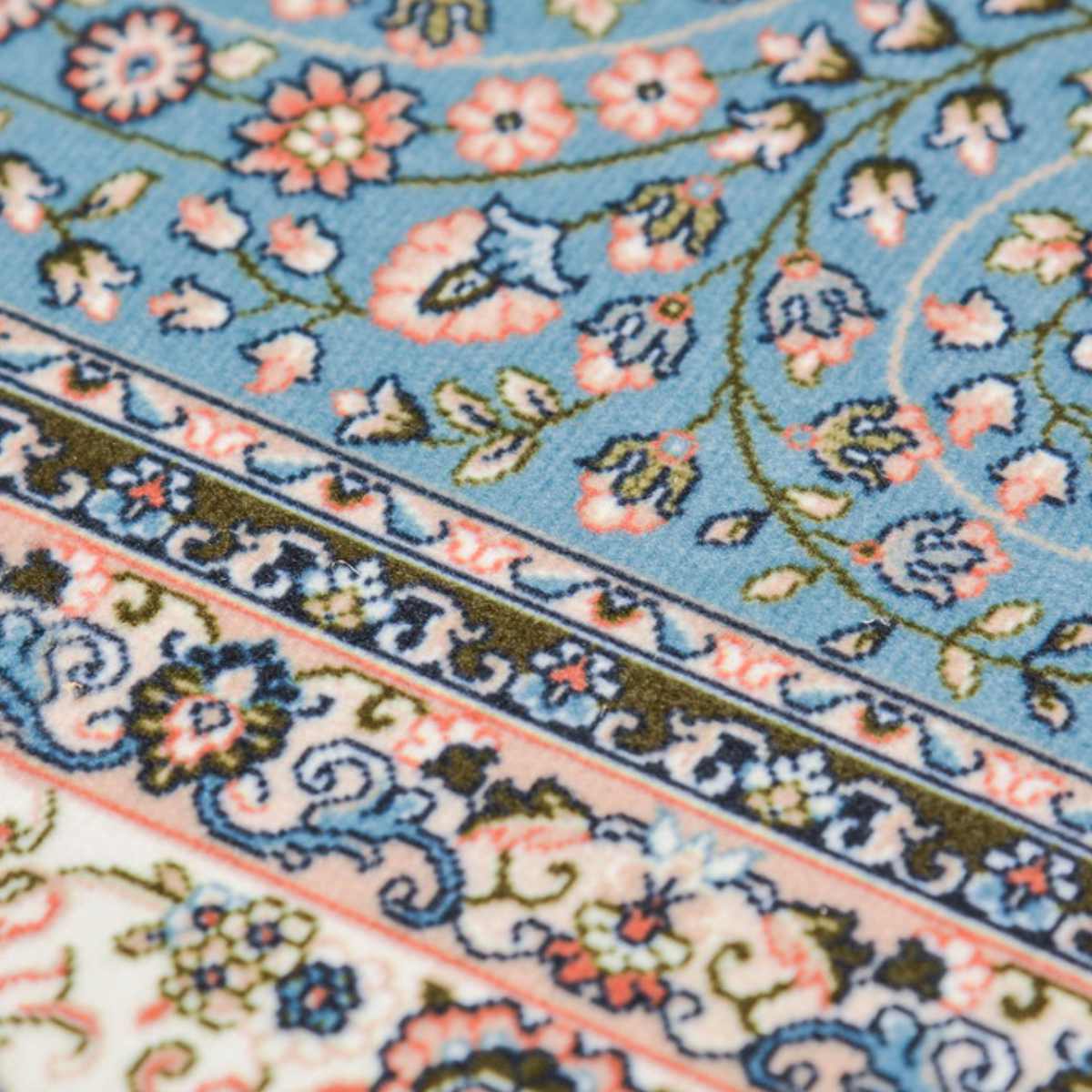 玄関マット 70×120 メダリオン柄 プリントマット 室内 ( マット ラグ 敷物 インテリア おしゃれ 薄手 軽量 滑り止め 手洗い 洗える 幅120cm 大きめ キッチン リビング 寝室 洗面所 ランドリー 室内用マット 玄関 脱衣所 ) 【ターコイズ】 ターコイズ