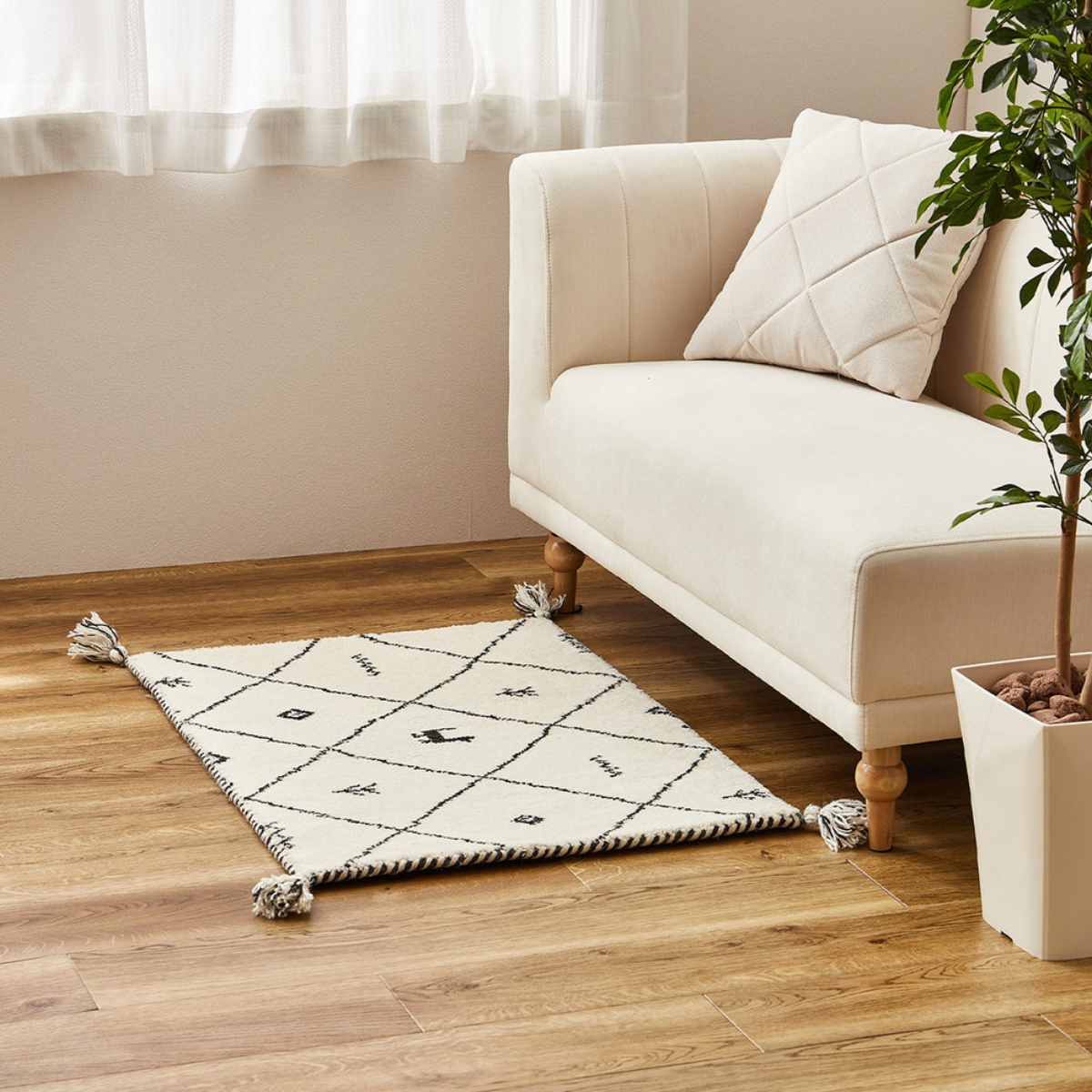 玄関マット 70×120 GABBEH 室内 ( マット ラグ 敷物 インテリア おしゃれ ウール100% 幅120cm ギャベ ギャッベ ハンドメイド オールシーズン フリンジ付き リビング ソファ横 ベッドサイド ラグマット 玄関用 エントランス ) 【D24】 D24