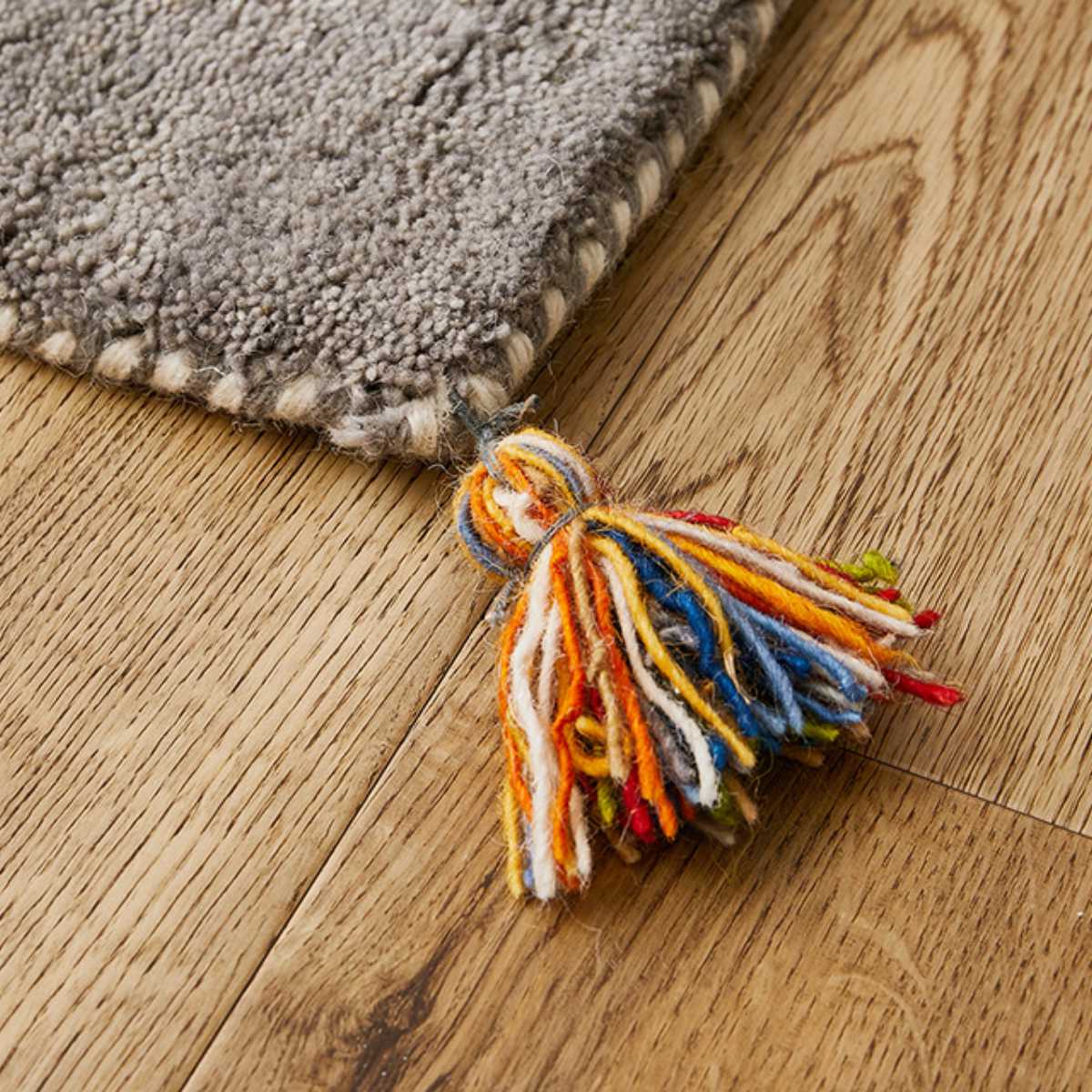 玄関マット 室内 GABBEH ヌメロ 60×90 ( マット ラグ 敷物 インテリア おしゃれ ギャッベ ウール100% ふかふか 羊毛 冬 幅90cm かわいい キッチン リビング 寝室 洗面所 室内用マット 敷き物 ) 【アイボリー】 アイボリー