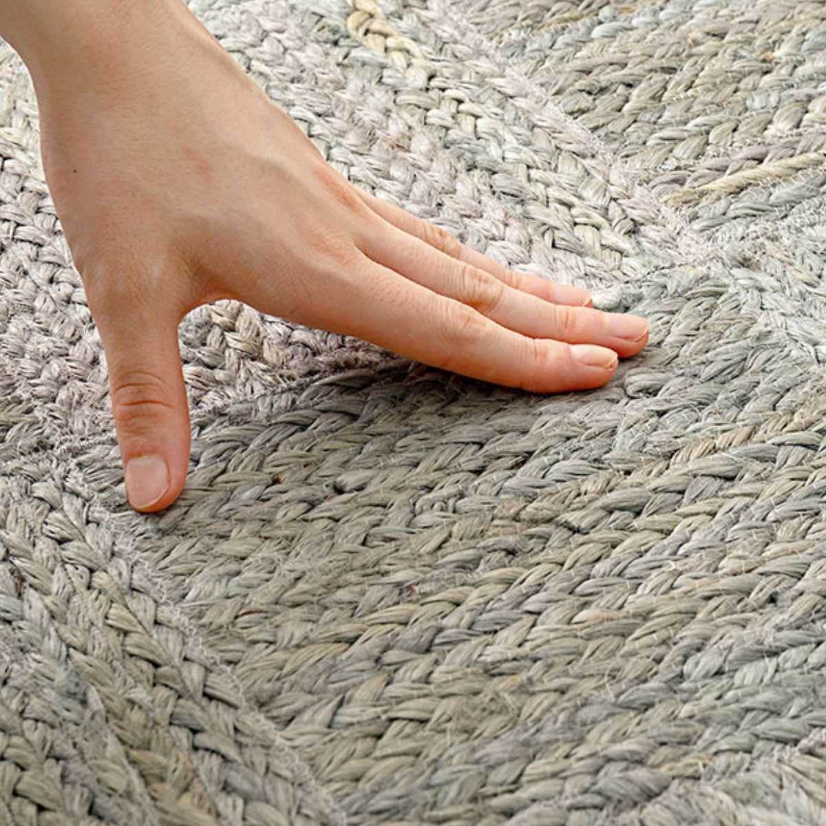 玄関マット 室内 ジュートマット トロン 60×90 ( マット ラグ 敷物 インテリア おしゃれ ジュート100% 夏 手織り 黄麻 薄手 幅90cm かわいい キッチン リビング 寝室 洗面所 室内用マット 敷き物 涼しい ) 【ホワイト】 ホワイト