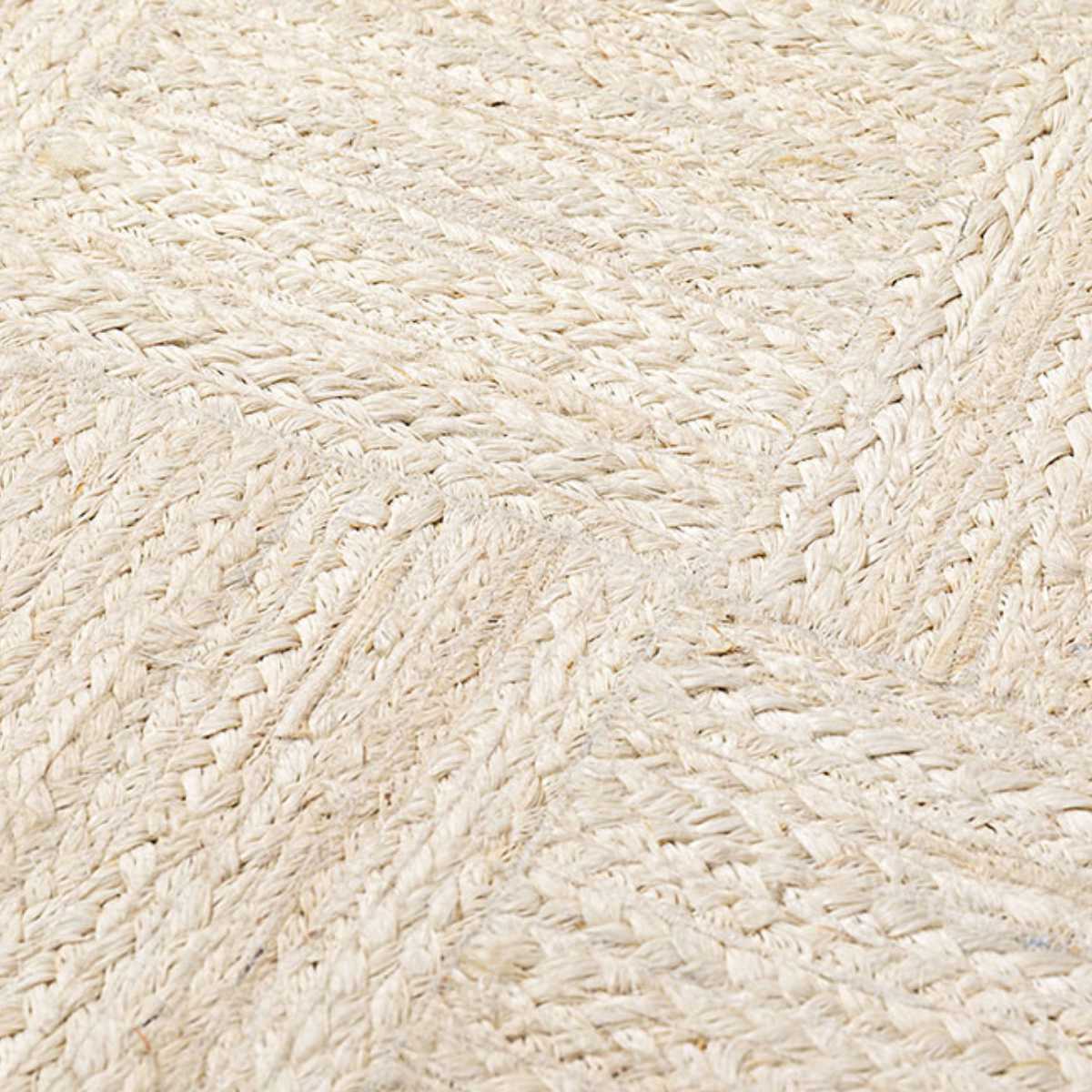 玄関マット 室内 ジュートマット トロン 60×90 ( マット ラグ 敷物 インテリア おしゃれ ジュート100% 夏 手織り 黄麻 薄手 幅90cm かわいい キッチン リビング 寝室 洗面所 室内用マット 敷き物 涼しい ) 【ホワイト】 ホワイト