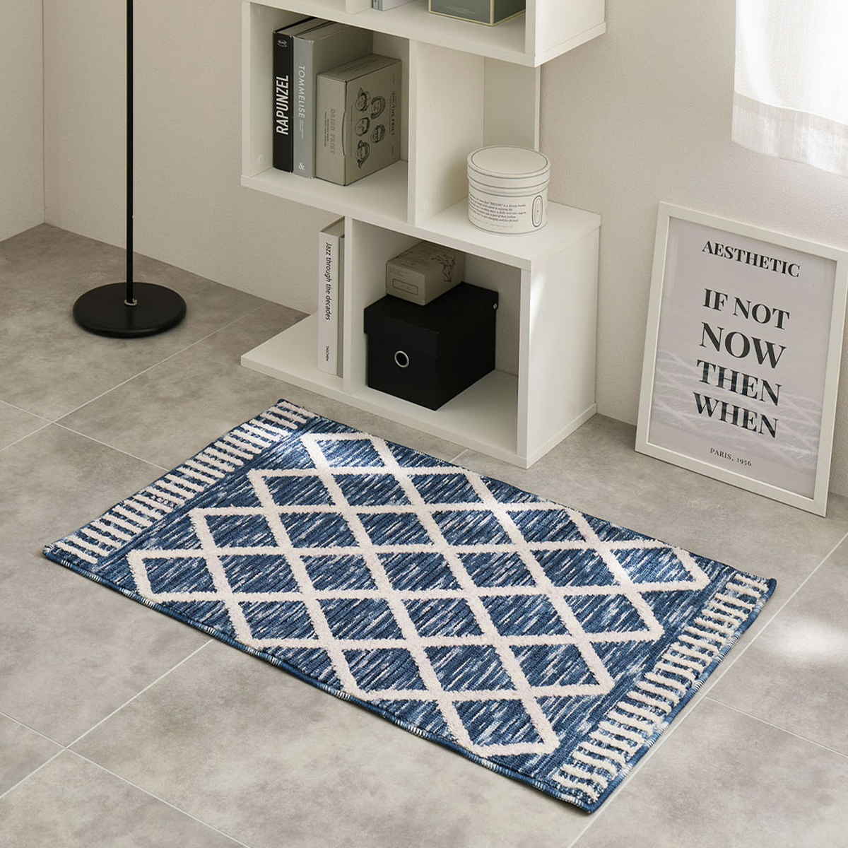 玄関マット 室内 アイラ 70×120 シャニールマット ( マット ラグ 敷物 インテリア おしゃれ 薄手 軽量 滑り止め シェニール 幅120cm 大きめ ジャガード キッチン リビング 寝室 洗面所 ランドリー 室内用マット 玄関 敷き物 大判 )
