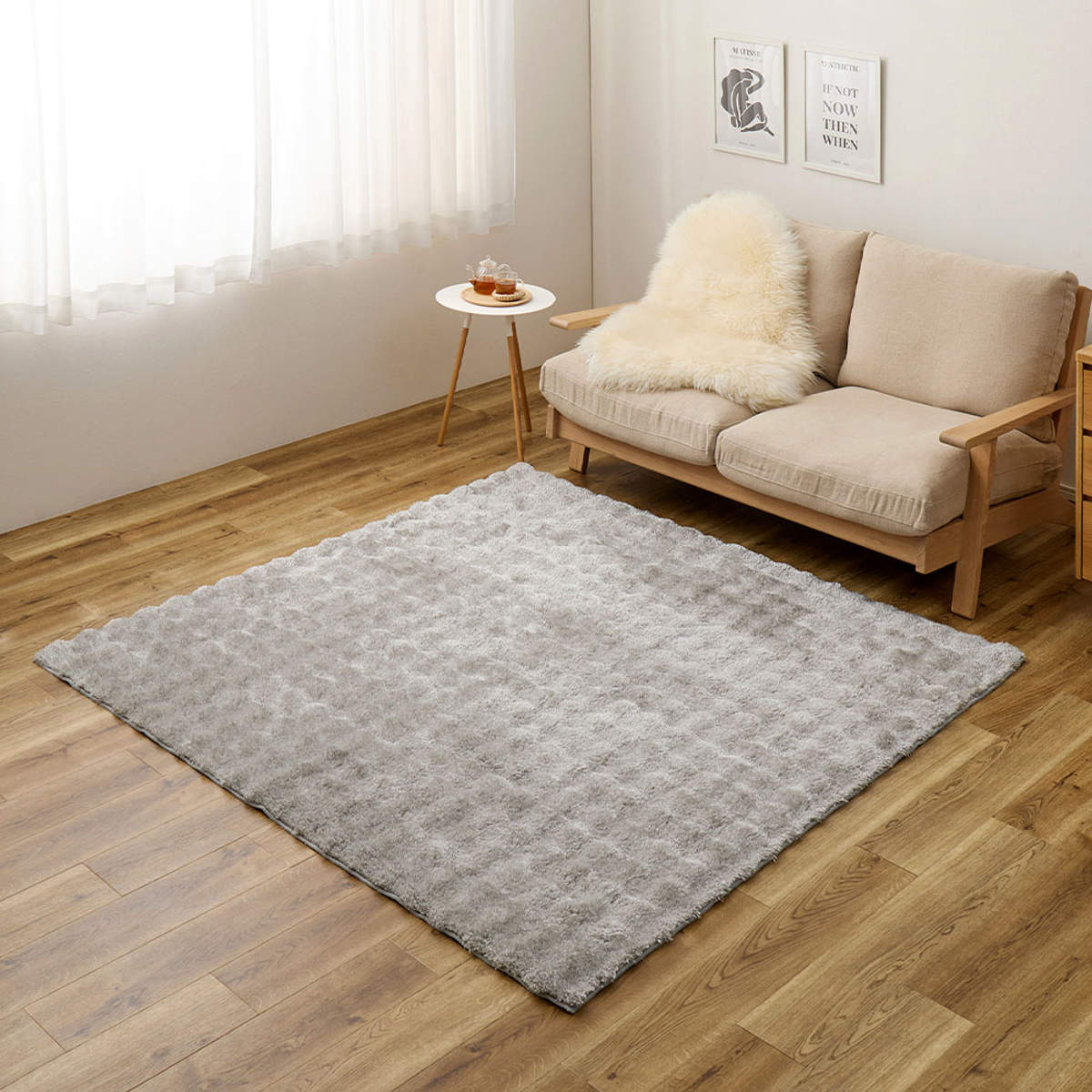 ラグ 洗える メルア 120x180 ポコポコシャギーラグ ( シャギーラグ ラグマット カーペット 絨毯 じゅうたん マット 床暖対応 床暖 床暖房 アクセントラグ ホットカーペット対応 インテリア ふんわり 低ホルムアルデヒド ) 【ピンク】 ピンク