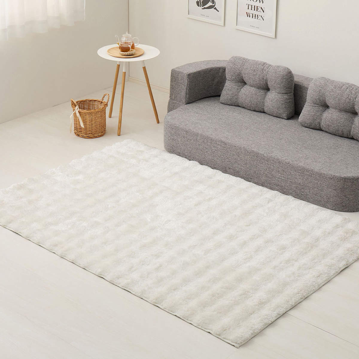 ラグ 洗える メルア 120x180 ポコポコシャギーラグ ( シャギーラグ ラグマット カーペット 絨毯 じゅうたん マット 床暖対応 床暖 床暖房 アクセントラグ ホットカーペット対応 インテリア ふんわり 低ホルムアルデヒド ) 【ピンク】 ピンク