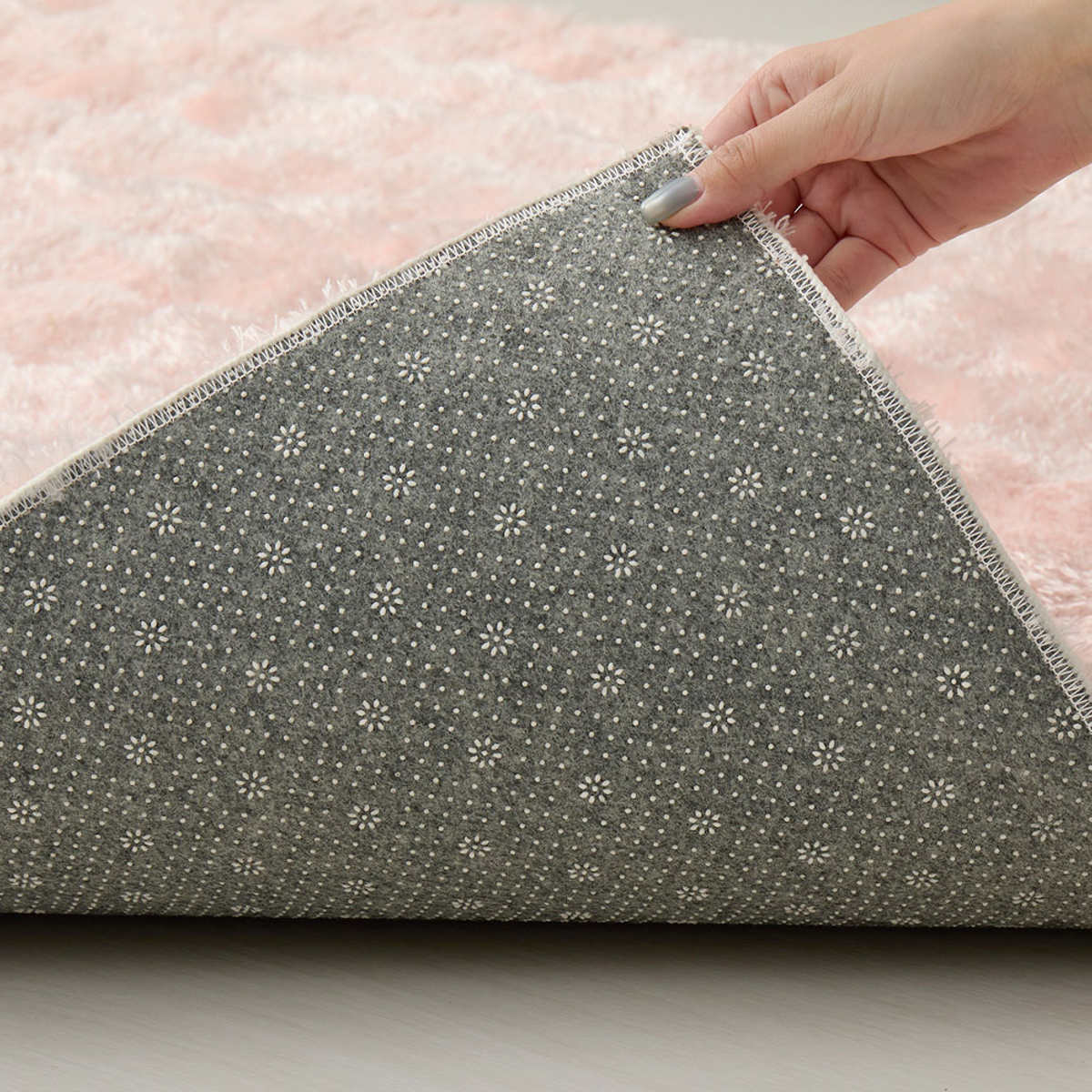 ラグ 洗える メルア 120x180 ポコポコシャギーラグ ( シャギーラグ ラグマット カーペット 絨毯 じゅうたん マット 床暖対応 床暖 床暖房 アクセントラグ ホットカーペット対応 インテリア ふんわり 低ホルムアルデヒド ) 【ピンク】 ピンク