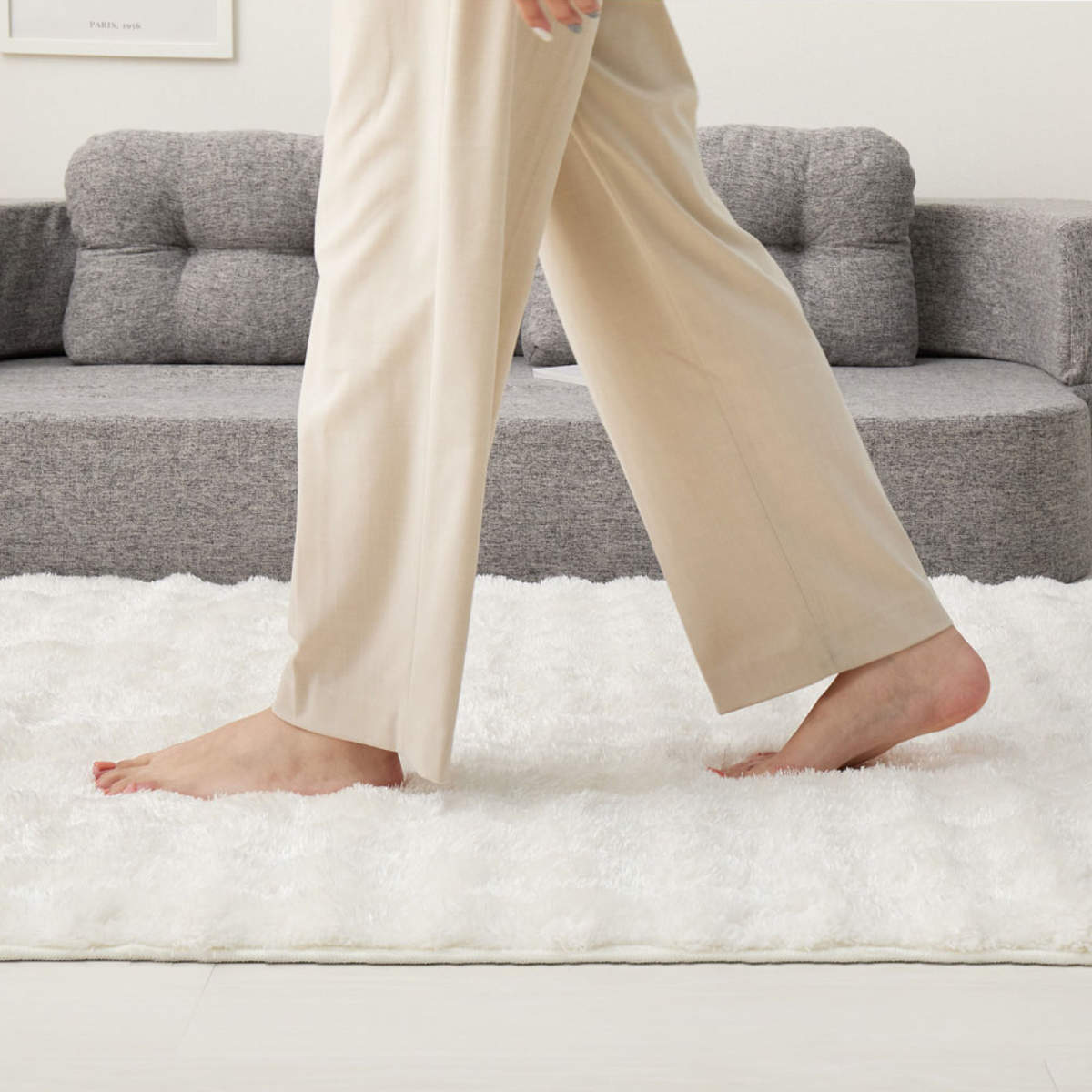 ラグ 洗える メルア 180x180 ポコポコシャギーラグ ( シャギーラグ ラグマット カーペット 絨毯 じゅうたん マット 床暖対応 床暖 床暖房 アクセントラグ ホットカーペット対応 インテリア ふんわり 低ホルムアルデヒド ) 【ピンク】 ピンク