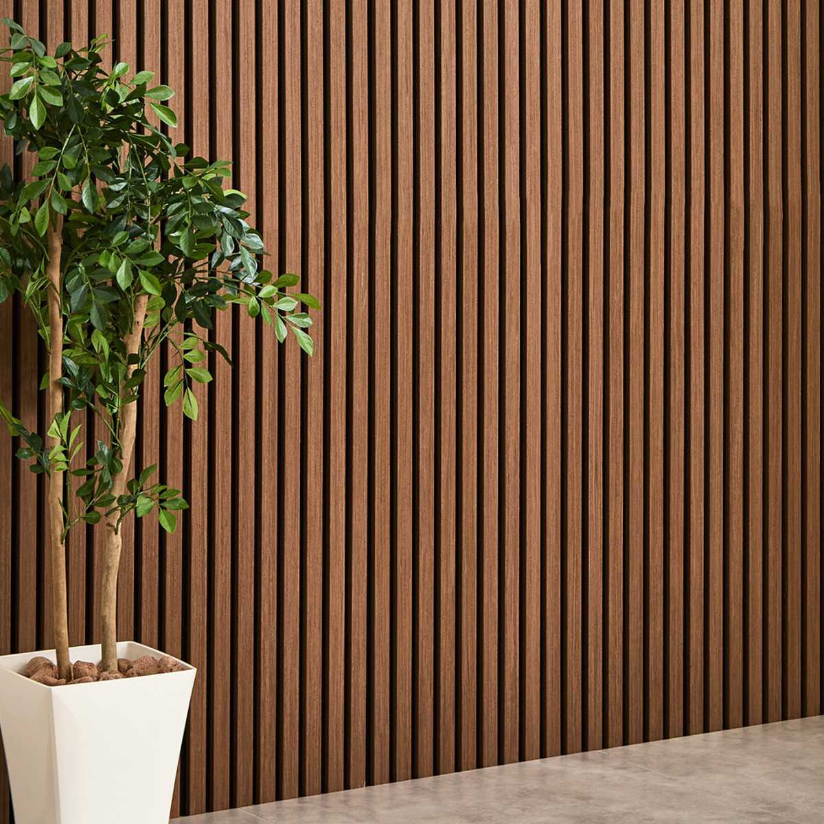 吸音パネル イパネッラ 6枚入り 防音 木目調 ( 吸音ボード ウォールパネル おしゃれ 壁 DIY 防音パネル 吸音材 カット 切れる 防音シート 防音マット 壁に貼る 壁面 オフィス インテリア 簡単DIY 吸音機能付き 内装 パネル 防音材 ) 【ダークブラウン】 ダークブラウン