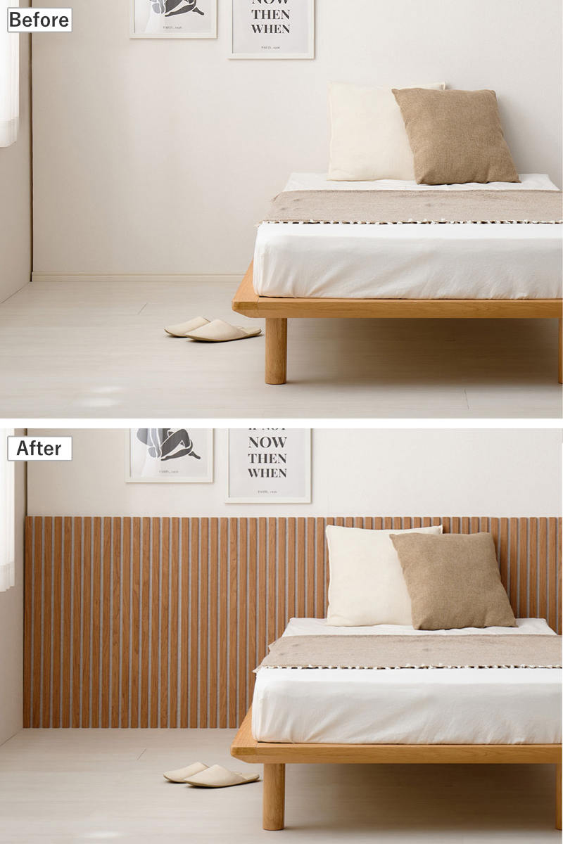 吸音パネル イパネッラ 6枚入り 防音 木目調 ( 吸音ボード ウォールパネル おしゃれ 壁 DIY 防音パネル 吸音材 カット 切れる 防音シート 防音マット 壁に貼る 壁面 オフィス インテリア 簡単DIY 吸音機能付き 内装 パネル 防音材 ) 【ダークブラウン】 ダークブラウン