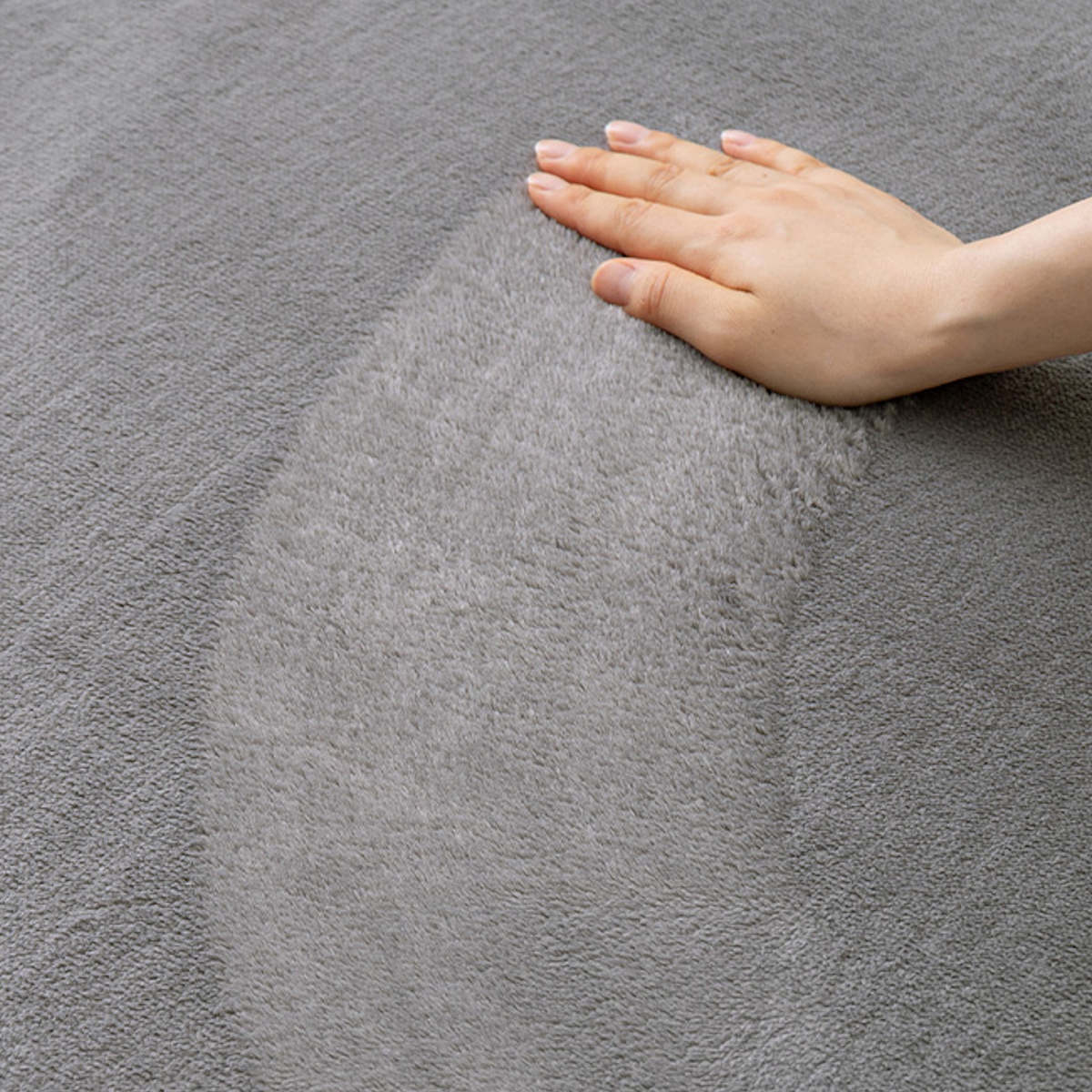 ラグ 洗える メレンゲタッチの洗えるコンパクトラグ 160x220 楕円形 ( ラグマット 絨毯 じゅうたん カーペット 楕円 マット 床暖対応 床暖 床暖房 アクセントラグ ホットカーペット対応 滑り止め インテリア 洗えるラグ ) 【グレー】 グレー