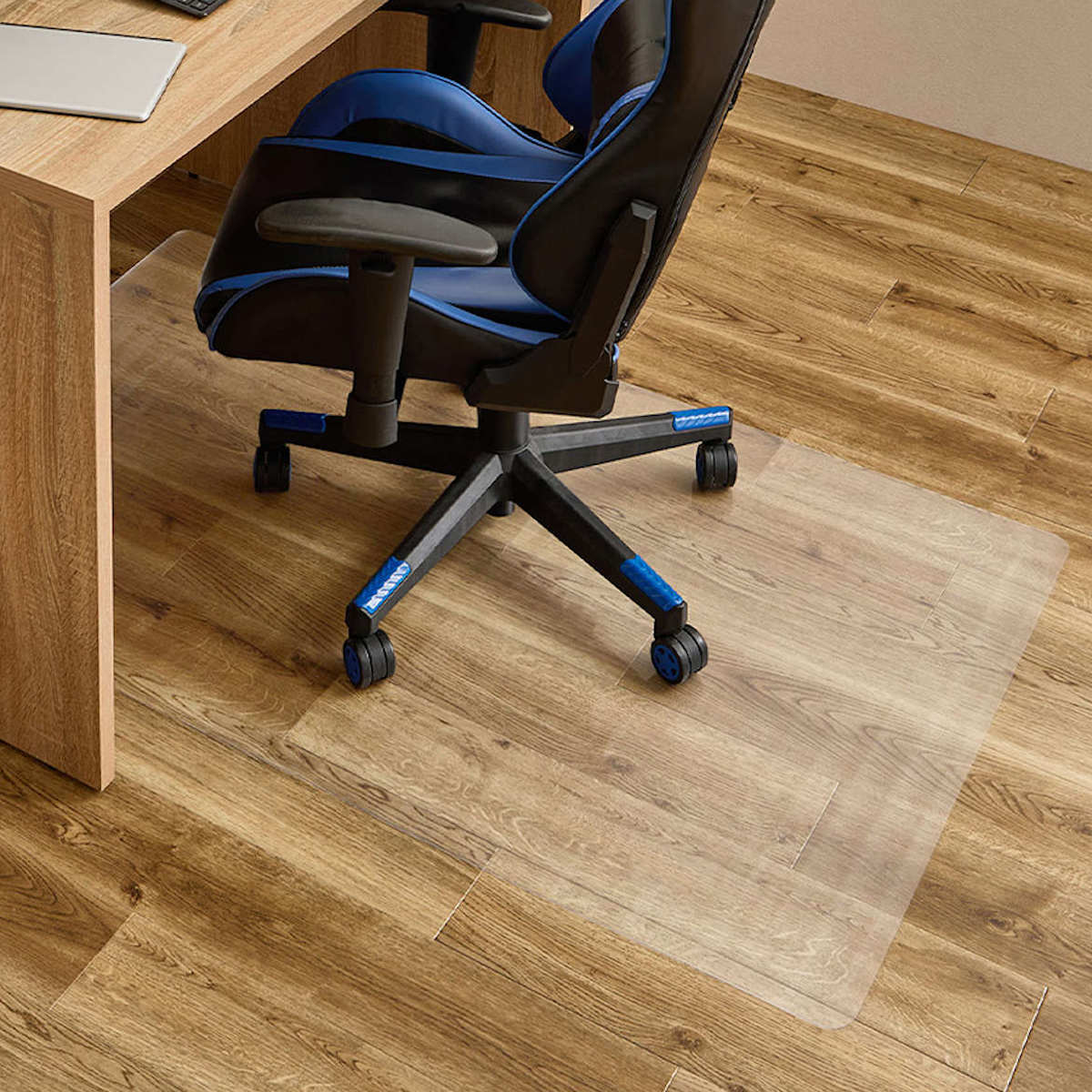 クリアマット 90x150 クリアダイニングラグ 透明マット ( マット フロアマット 透明 クリア フローリングマット クリアシート 床保護マット 抗菌効果 ズレにくい 床暖対応 フローリング フリーカット エンボス加工 角丸 )