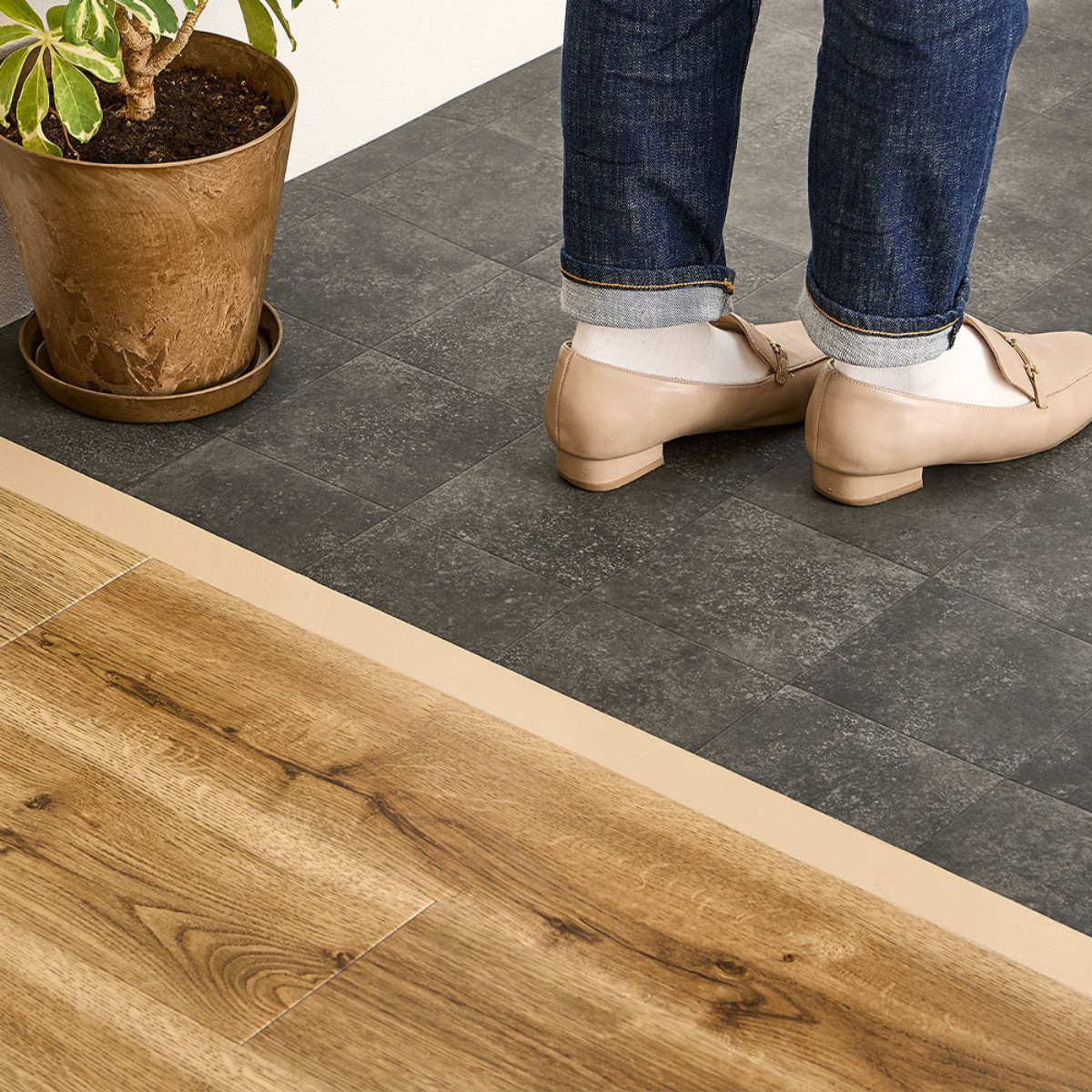 クッションフロア 抗菌 防カビ ペット対応クッションフロア 約90x300 ( クッションフロアマット ペットマット ペット用マット 滑り止め 足腰サポート 滑りにくい 消臭 カット可能 ) 【オーク】 オーク