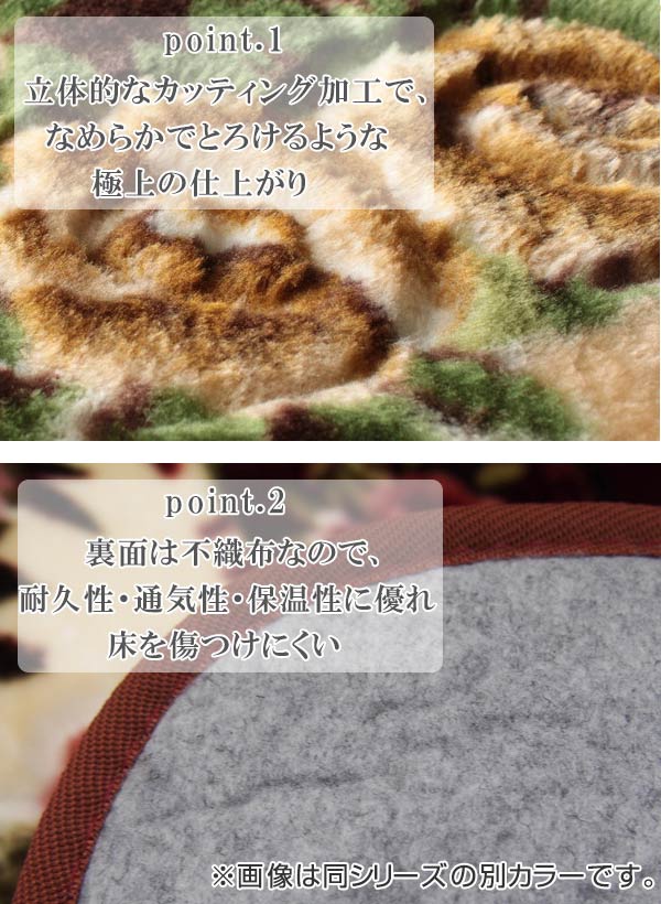 ラグ 3畳 200×250cm 床暖 ホットカーペット対応 ラグマット ブラウン リオ3 ( カーペット カバー マット 200×250 保温効果 防音対策 快適 リビング 長方形 床暖房 200 250 四角 じゅうたん 3畳用 秋冬 )