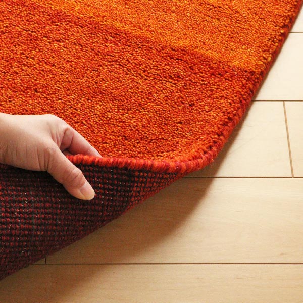 ラグ ラグマット 80×140cm 手織り マット ギャッベ D16 ( インテリアマット ギャベ じゅうたん ウール 厚手 絨毯 保温効果 防音対策 快適 リビング 長方形 床暖房 四角 室内 GABBEH 80 140 )